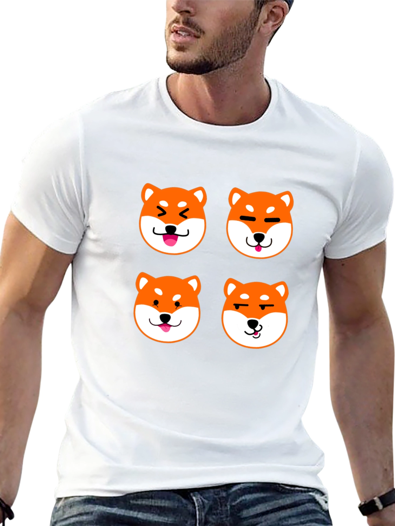 Shiba Inu Emoji T-Shirt - Dog Lover Tee