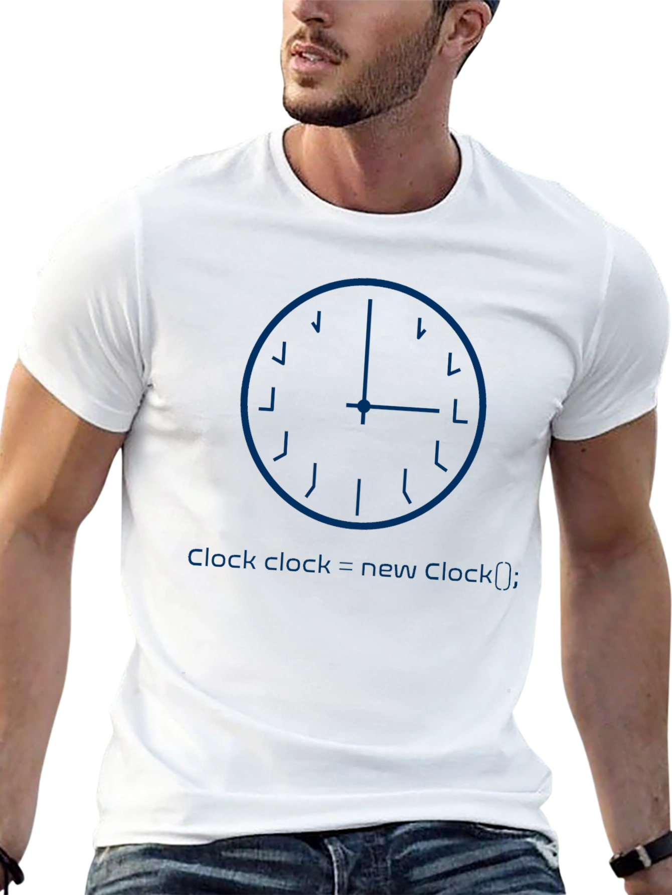 Programmer Clock Black T-Shirt