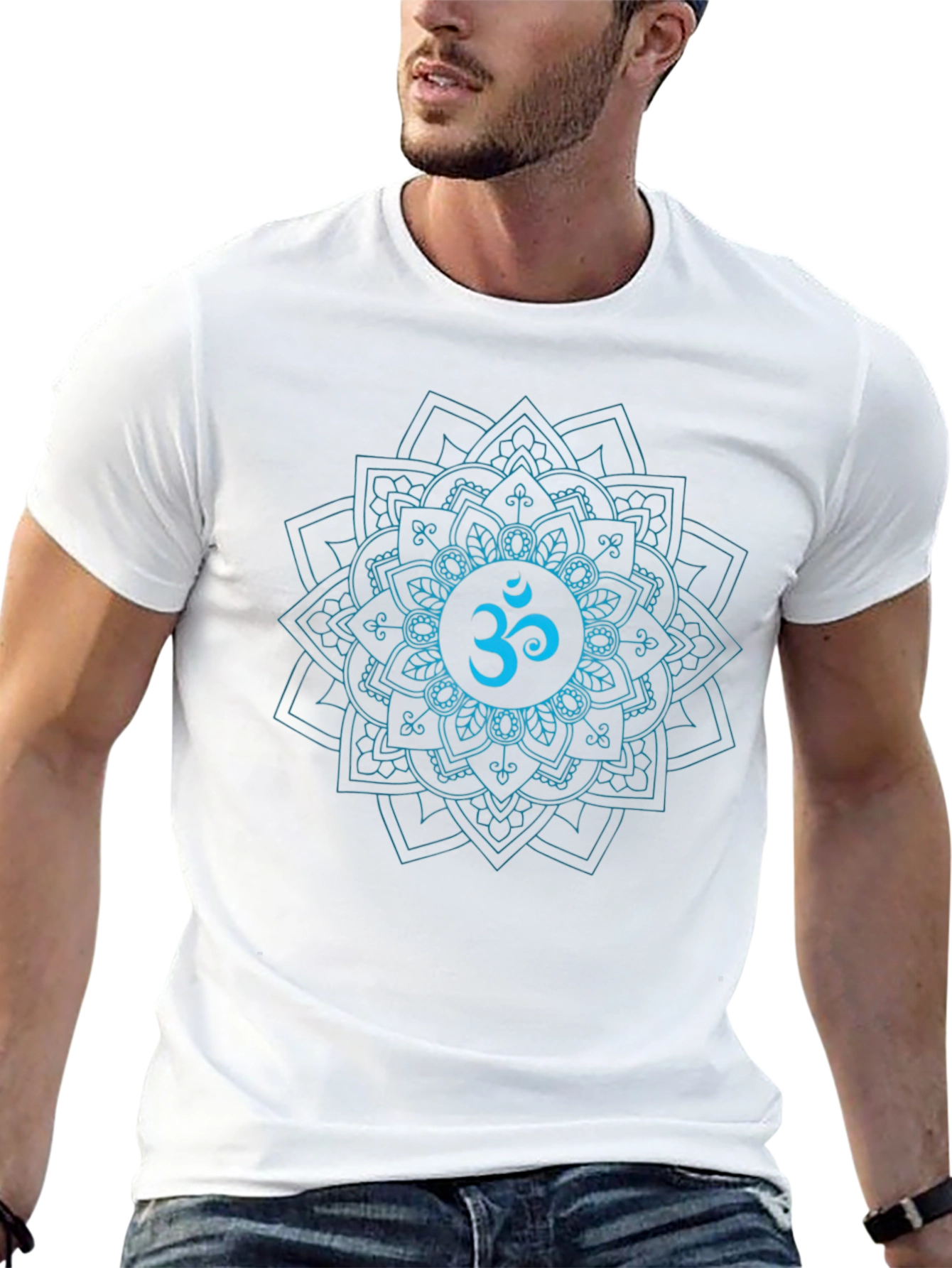 Om Mandala T-Shirt - Black Yoga Tee