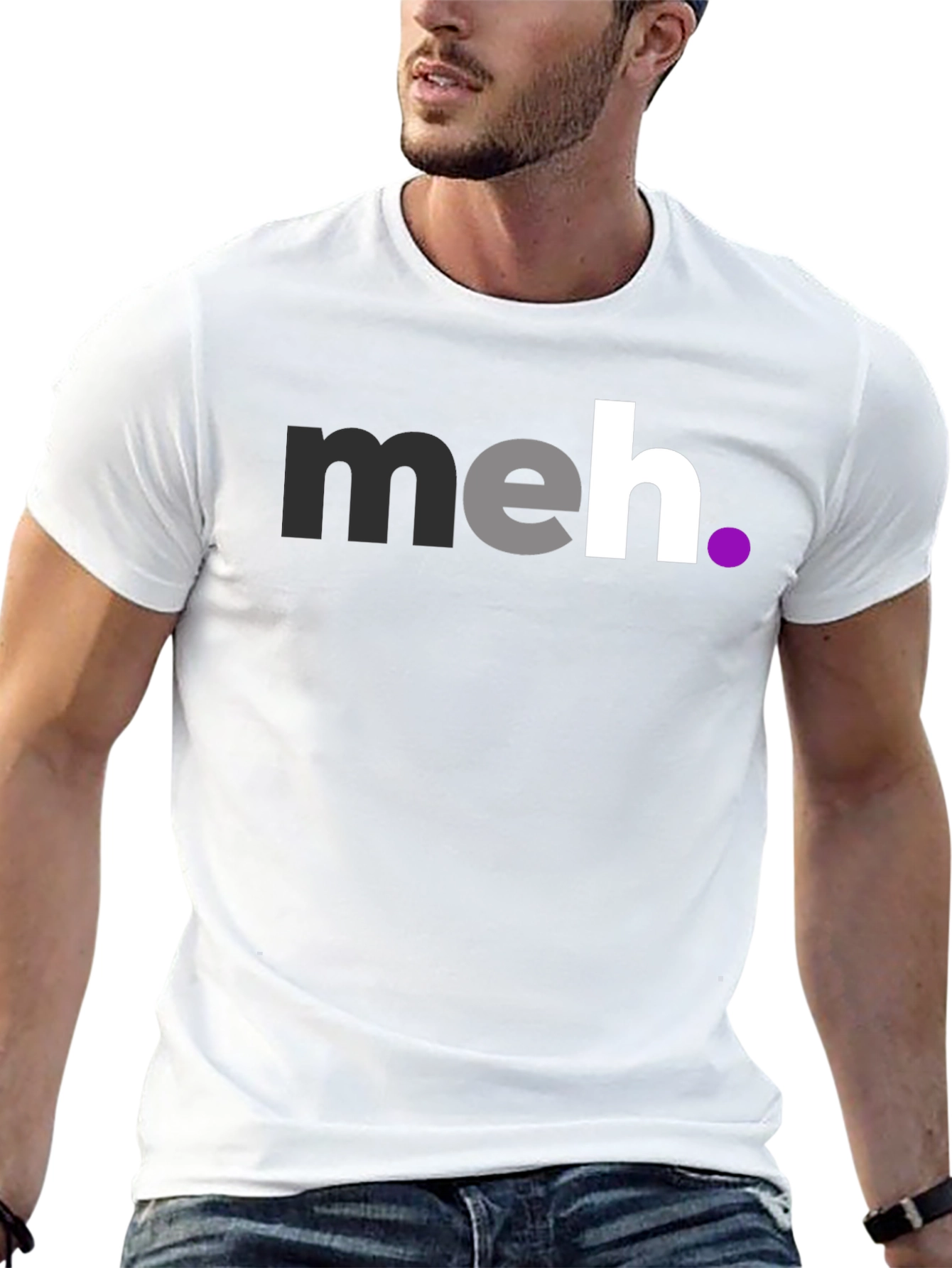 Meh T-Shirt - Casual Graphic Tee