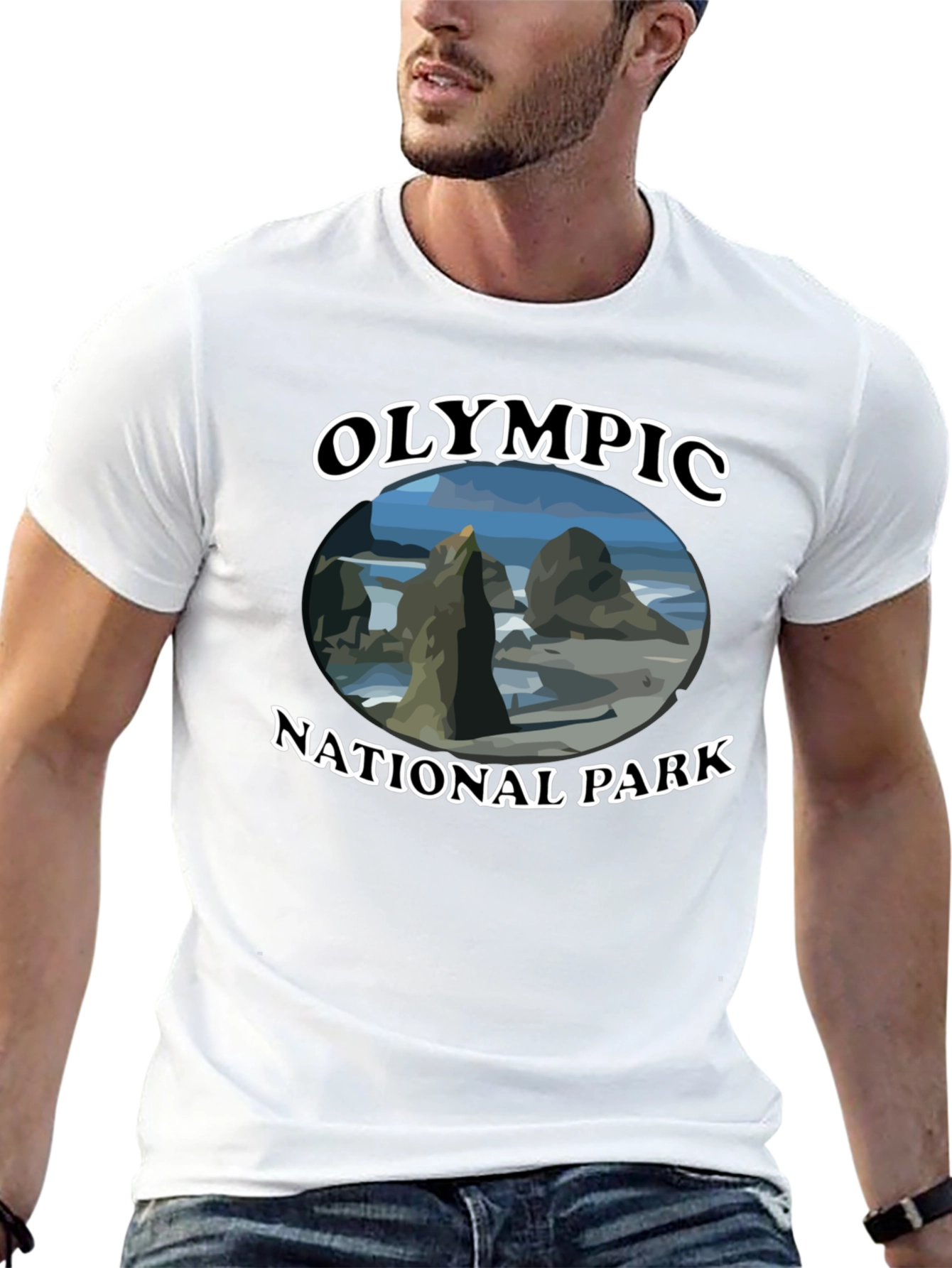 Olympic National Park T-Shirt - Black Graphic Tee
