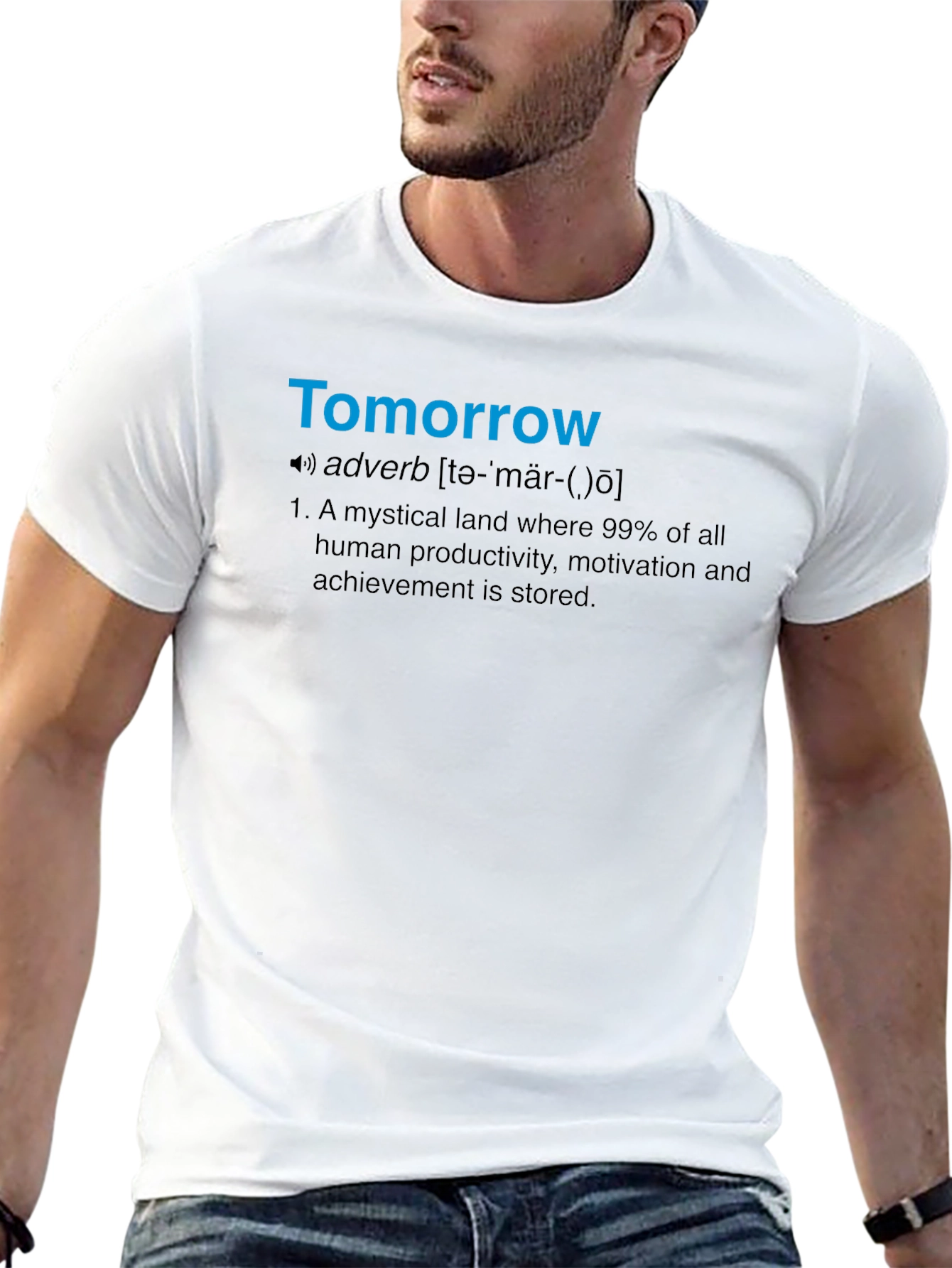 Tomorrow Definition T-Shirt - Funny Procrastination Tee