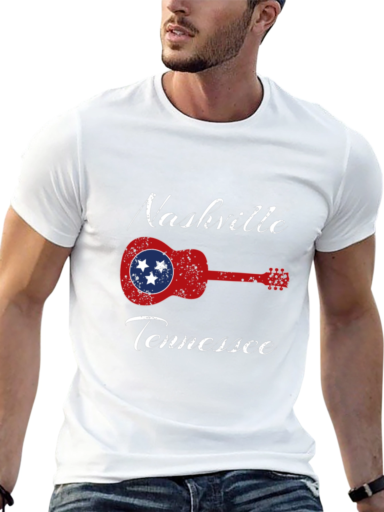 Nashville Tennessee Guitar T-Shirt