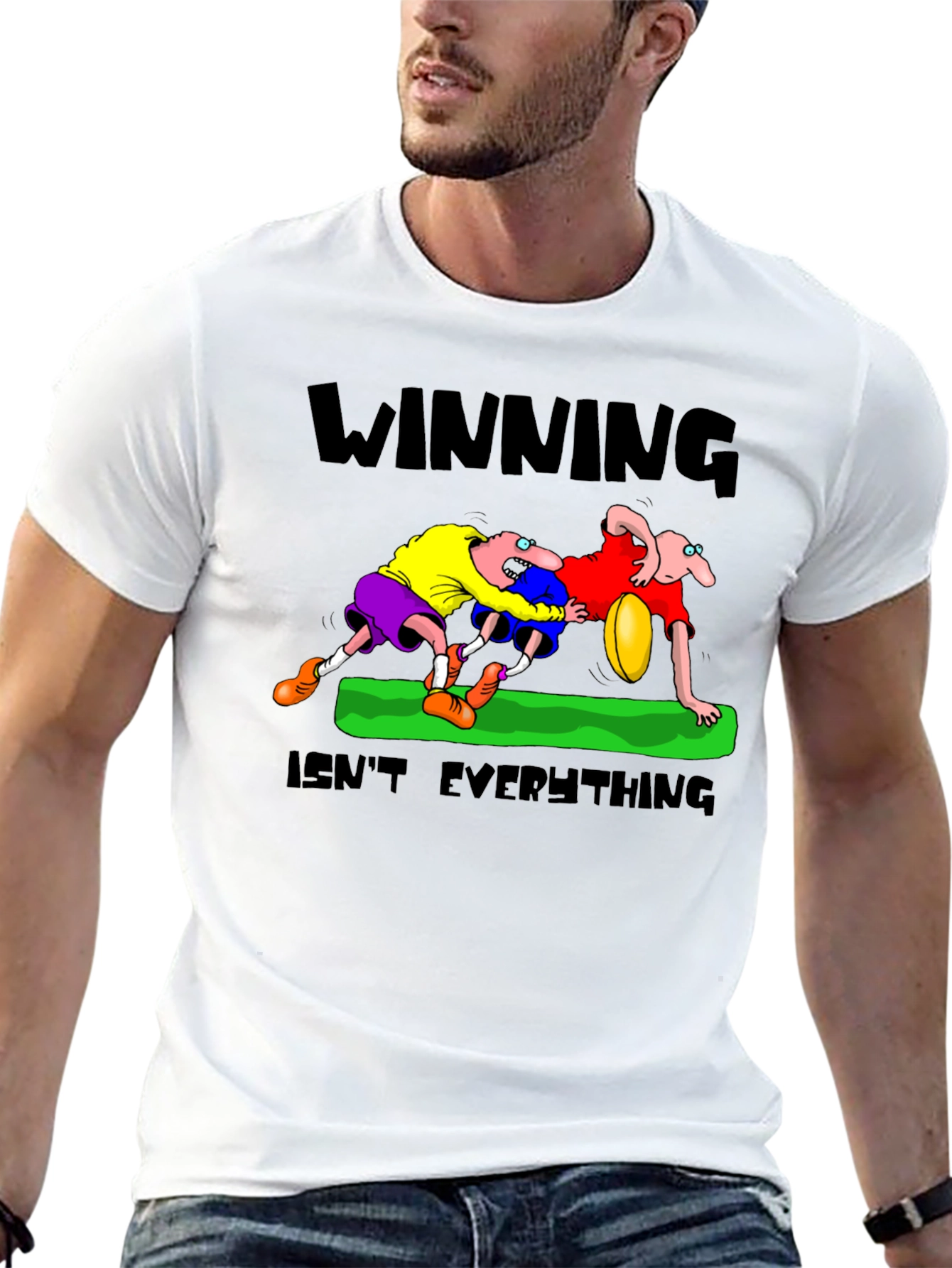 Winning Isnt Everything T-Shirt: Rugby Cartoon