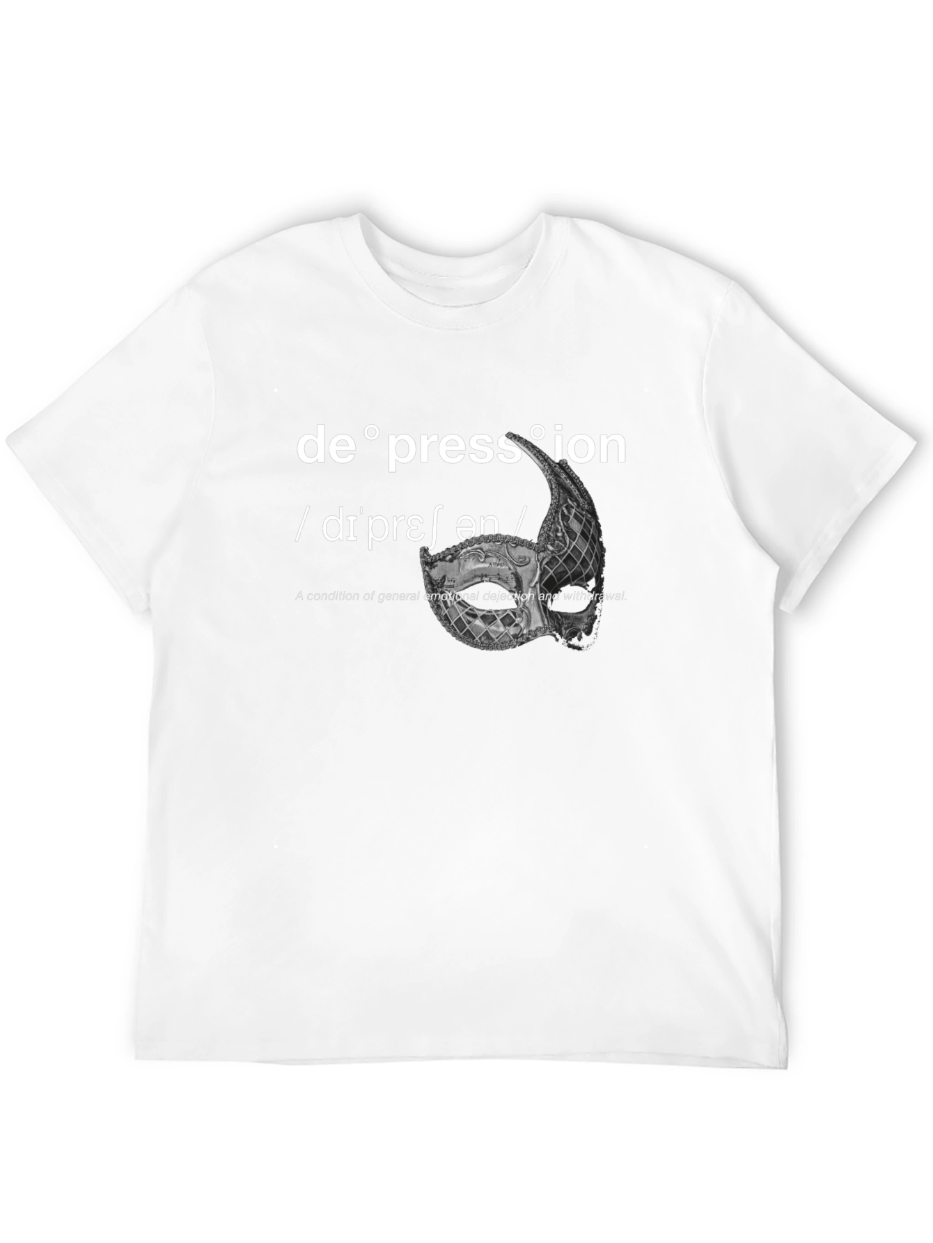 Depression Definition Black T-Shirt