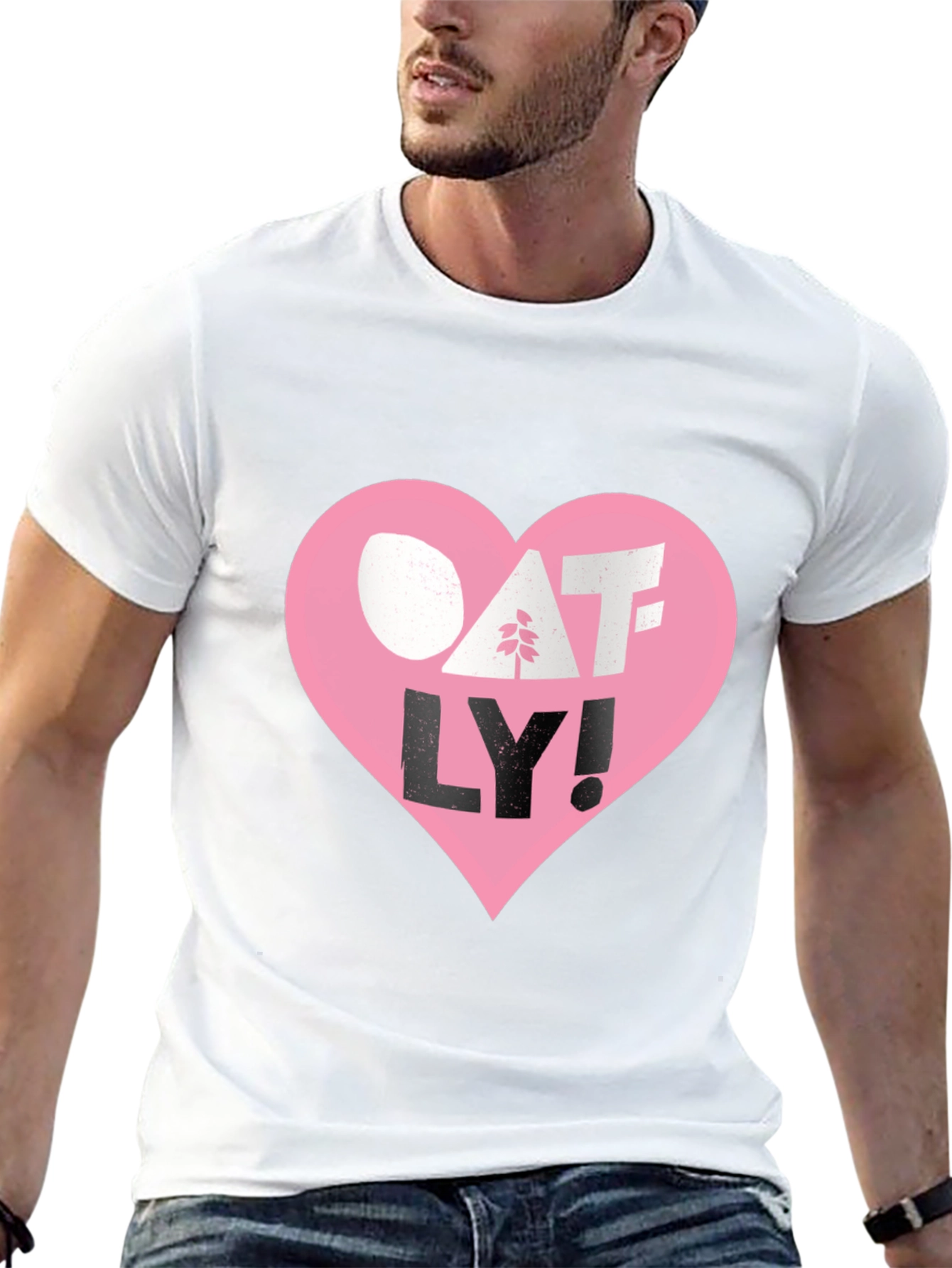Oatly Heart T-Shirt - Vegan Milk Tee