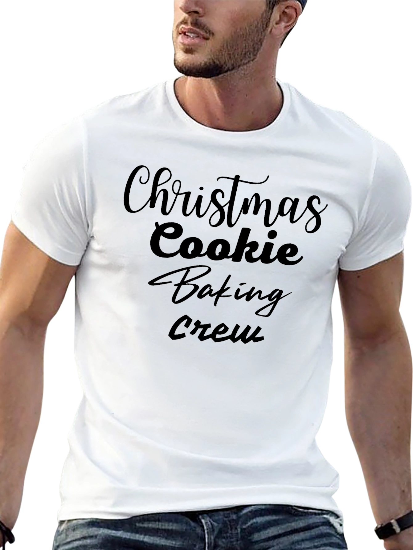 Christmas Cookie Baking Crew Black T-Shirt