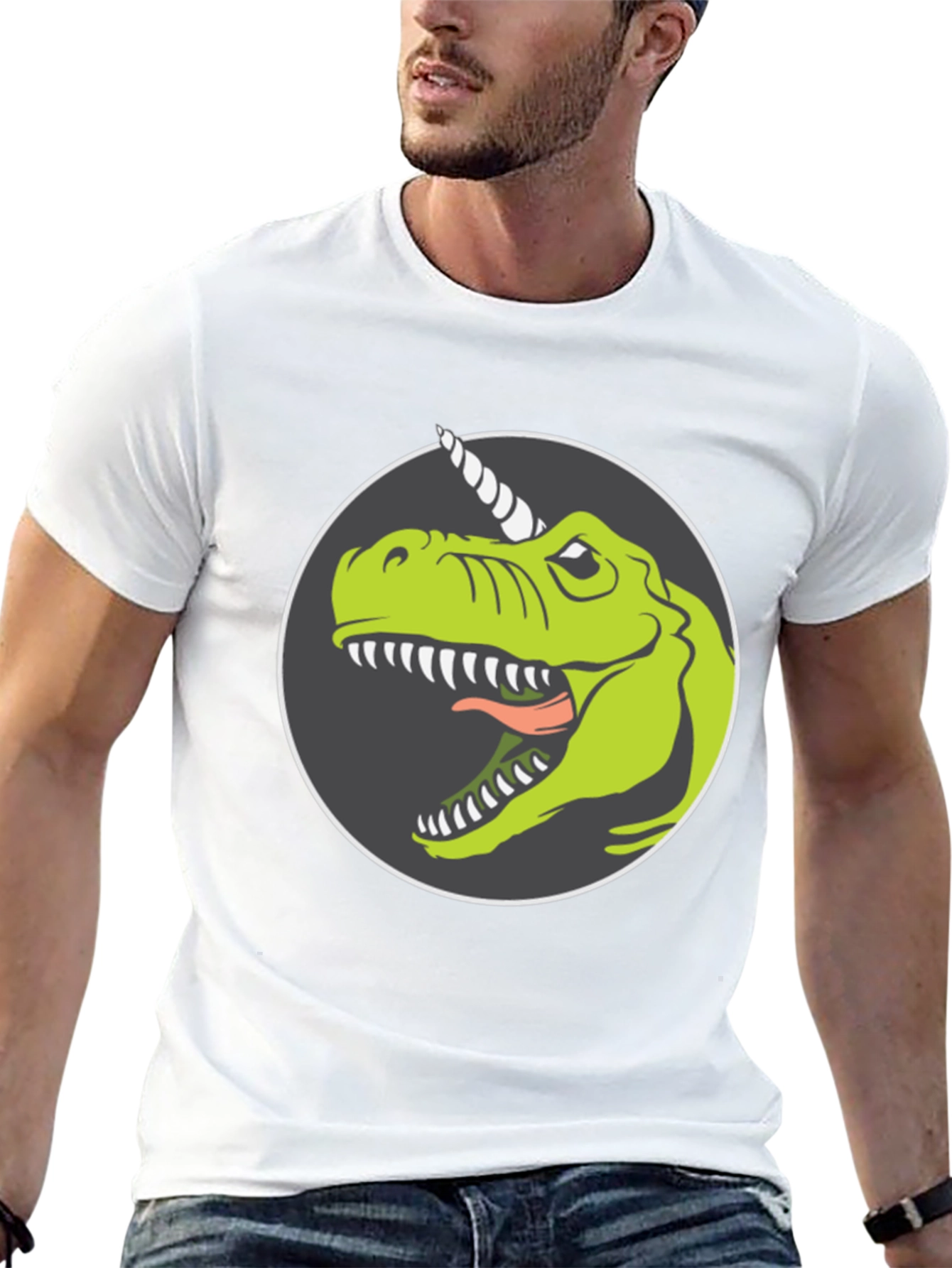 Dino-Unicorn Graphic T-Shirt