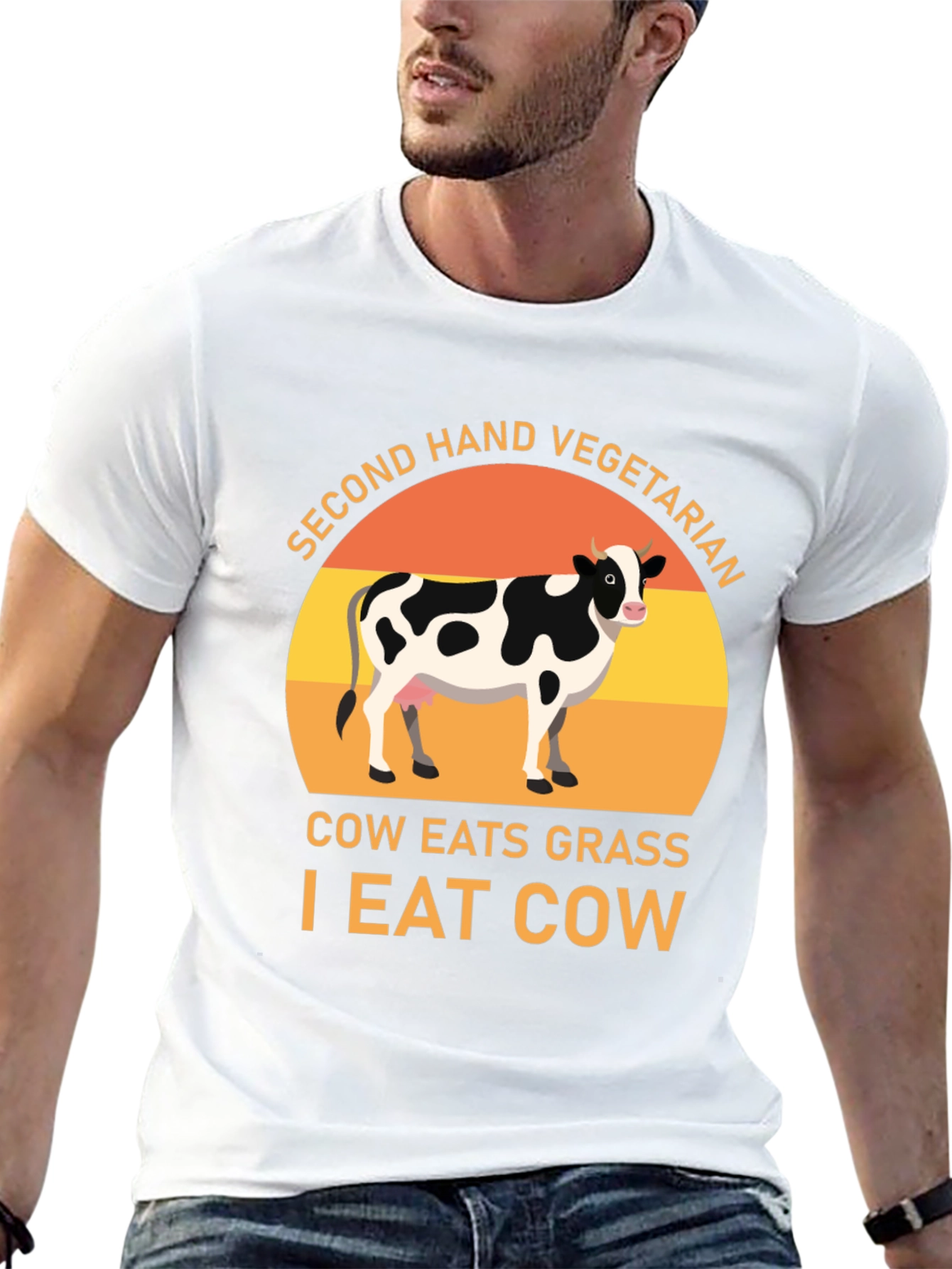 Second Hand Vegetarian Graphic T-Shirt