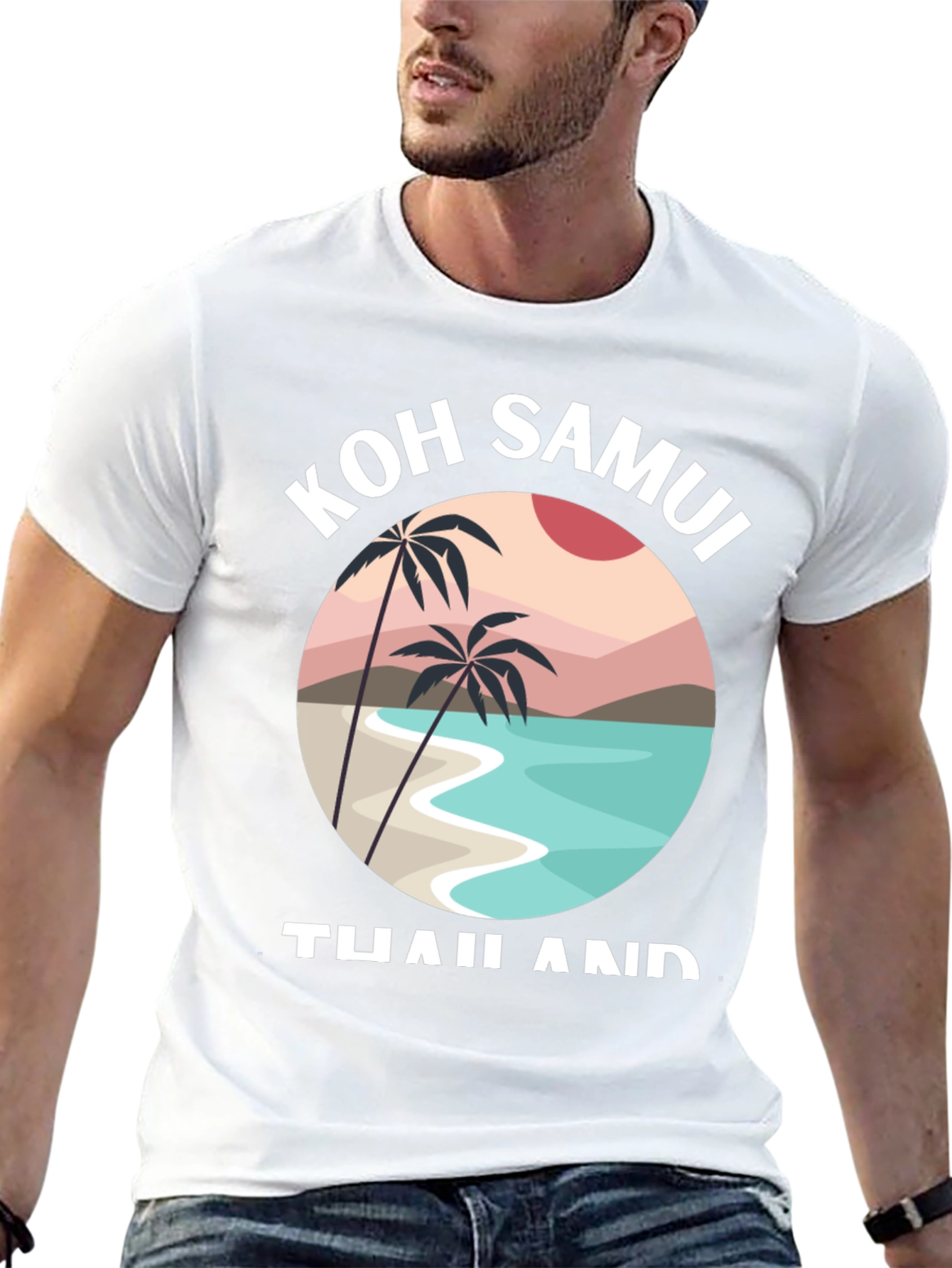 Koh Samui Thailand T-Shirt - Tropical Island Design