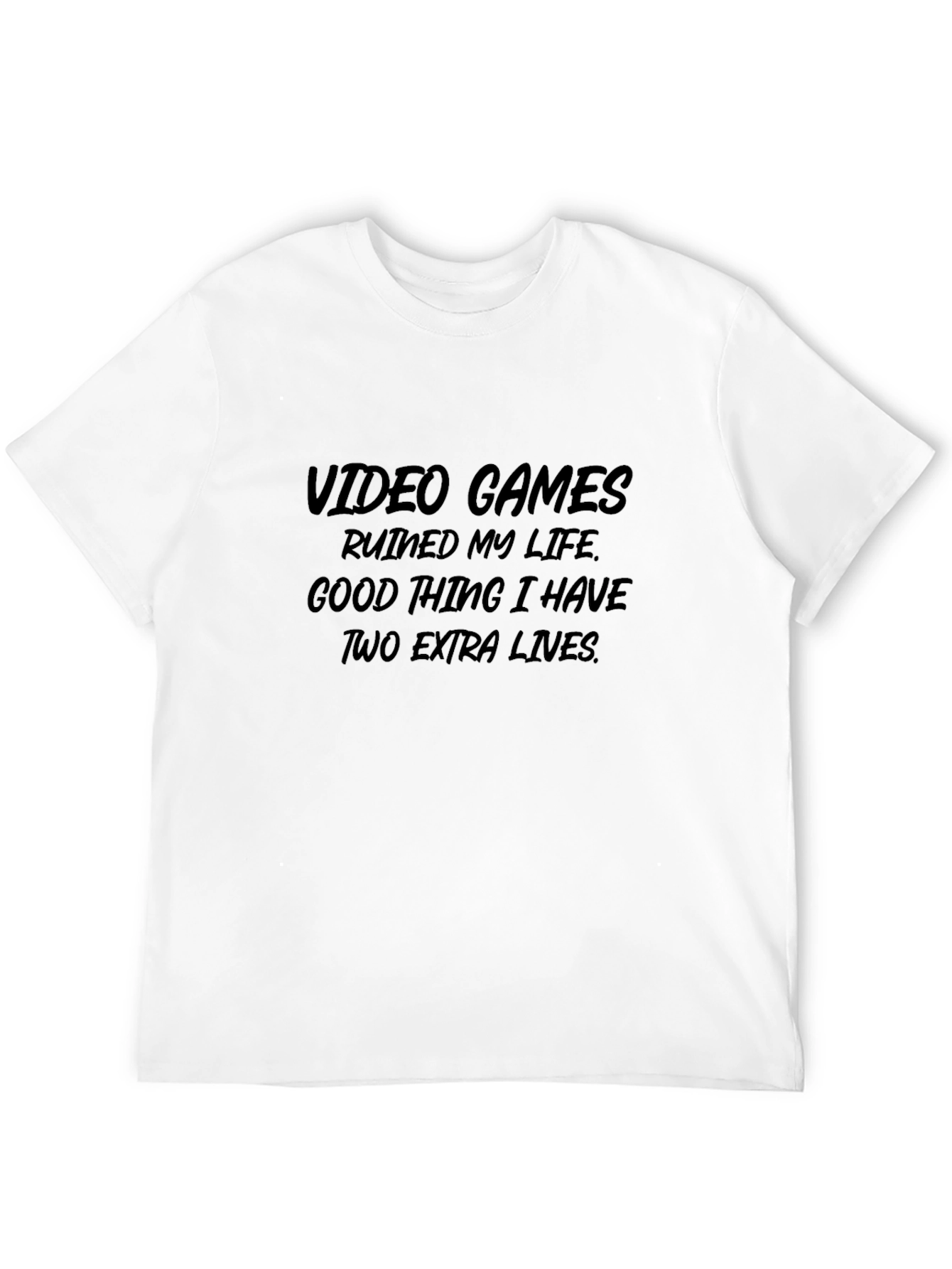 Video Games Ruined My Life Mens Graphic T-Shirt