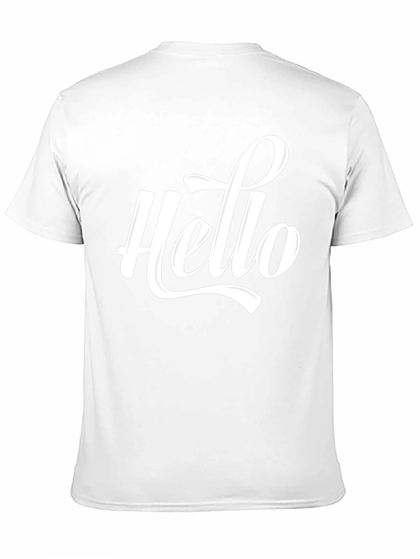 Hello Graphic Black T-Shirt Casual Wear