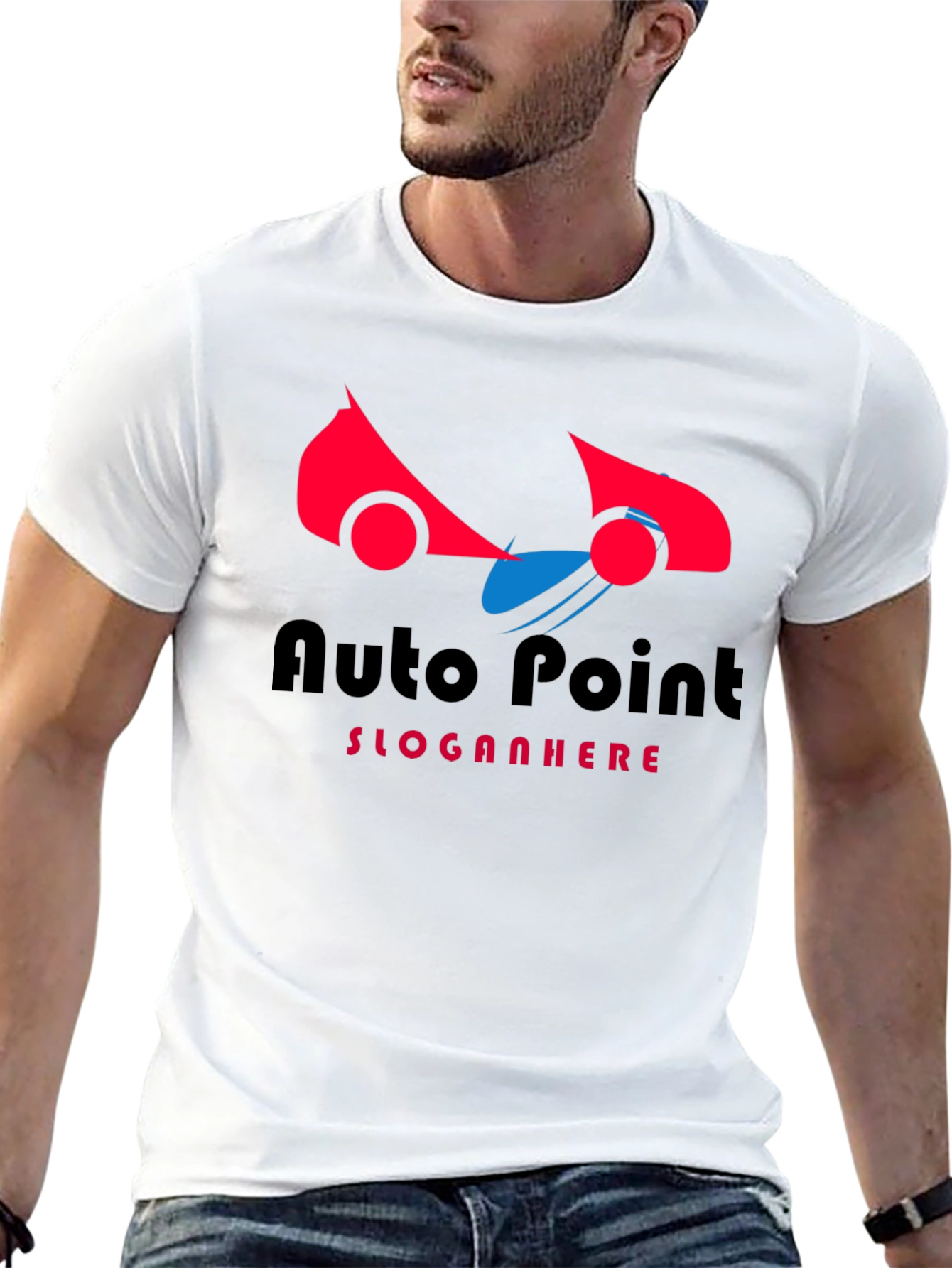 Auto Point Graphic Black T-Shirt