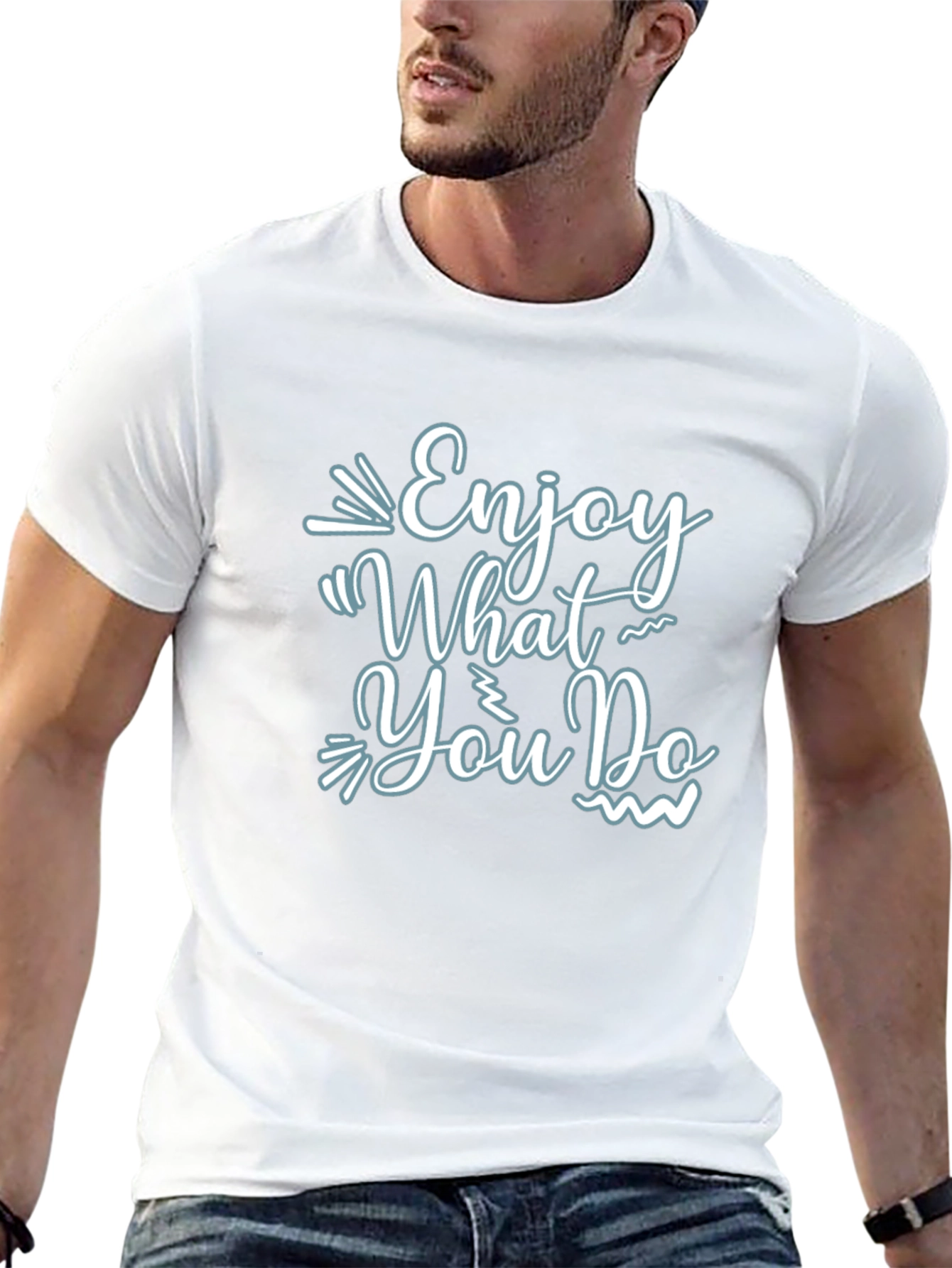 Enjoy What You Do Black Graphic Tee