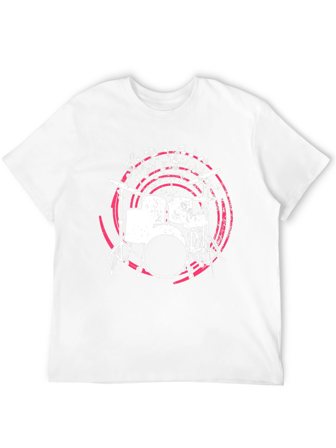 Drum Set Graphic Tee - Music Lovers Shirt