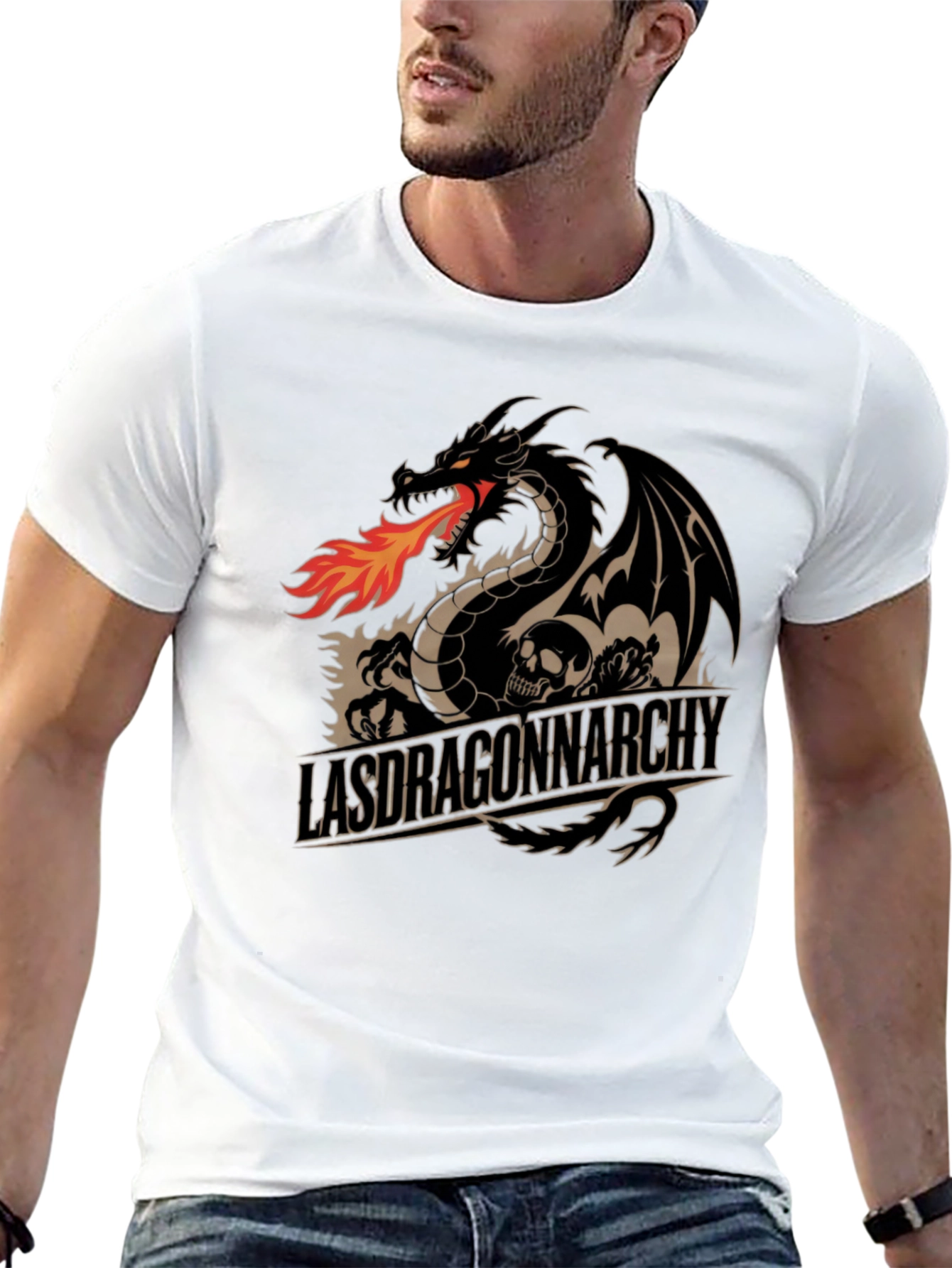 Dragon Anarchy Black Graphic Tee