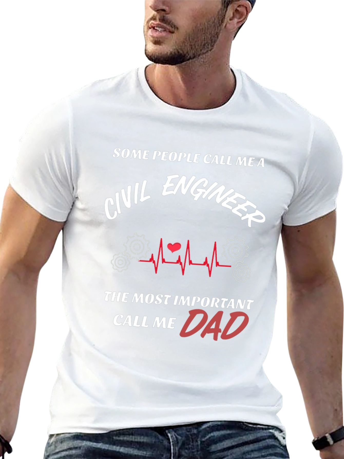 Civil Engineer Dad Graphic T-Shirt