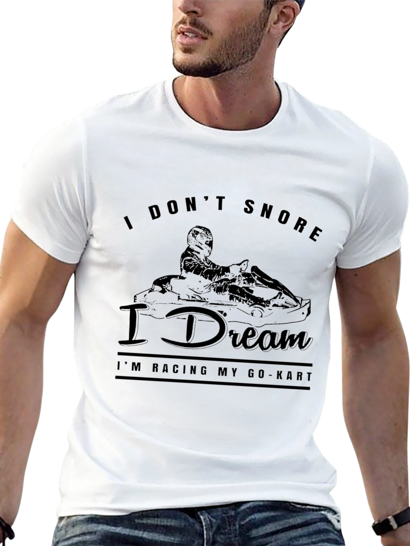 I Dont Snore I Dream Racing Go-Kart T-Shirt
