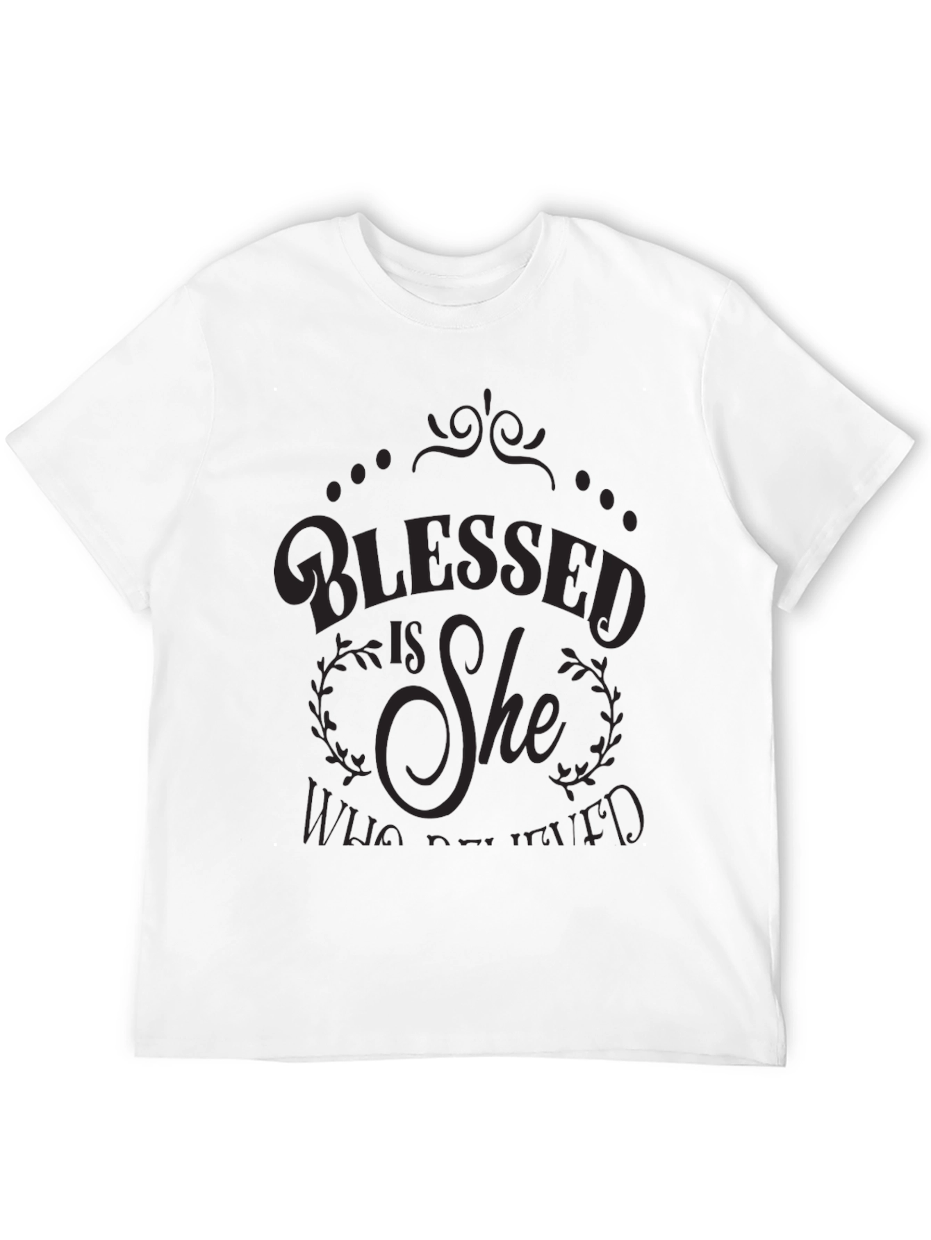 Blessed Is She Graphic Tee - Elegant Christian T-Shirt