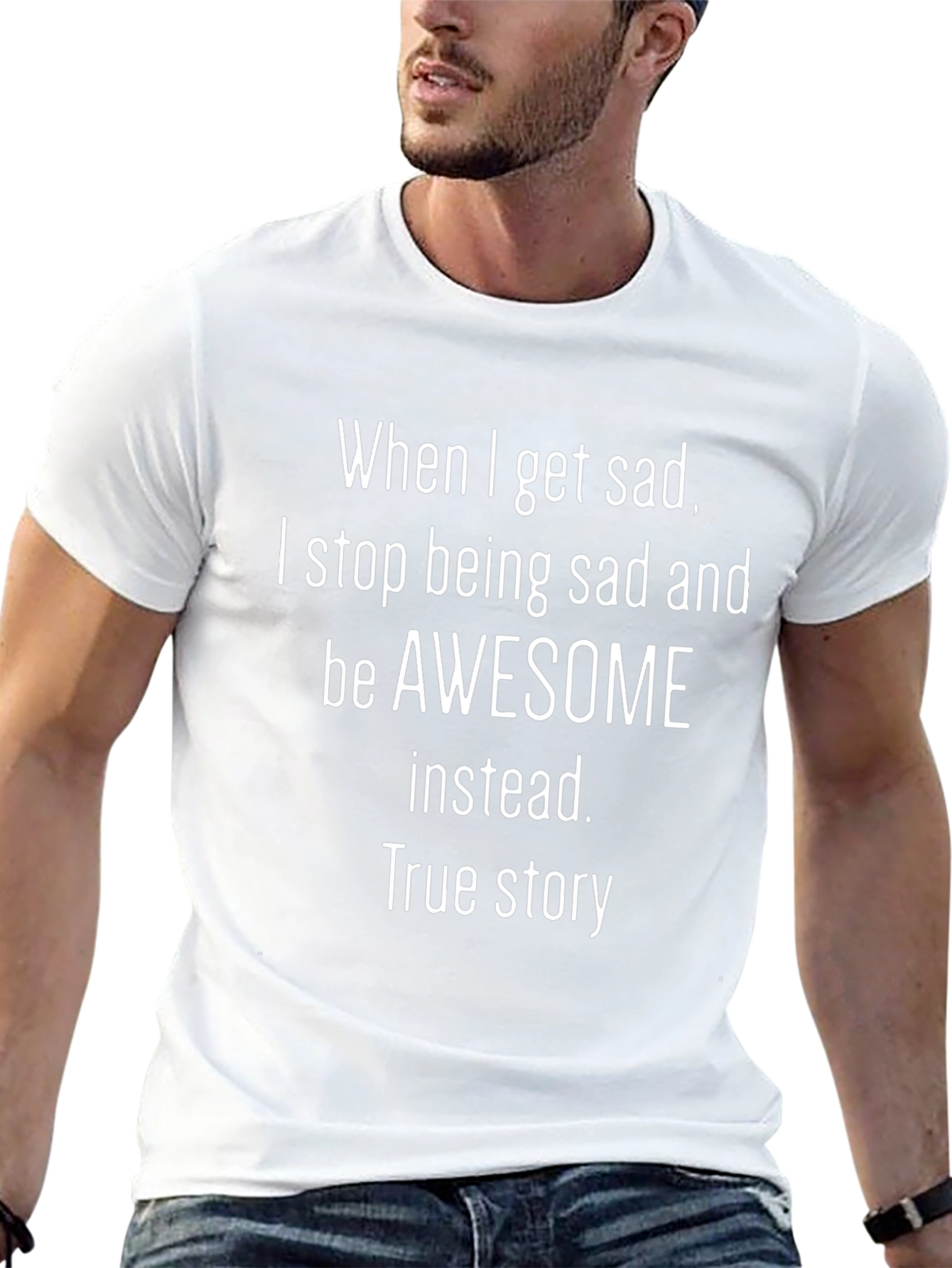 Awesome Instead T-Shirt - Funny Quote Graphic Tee