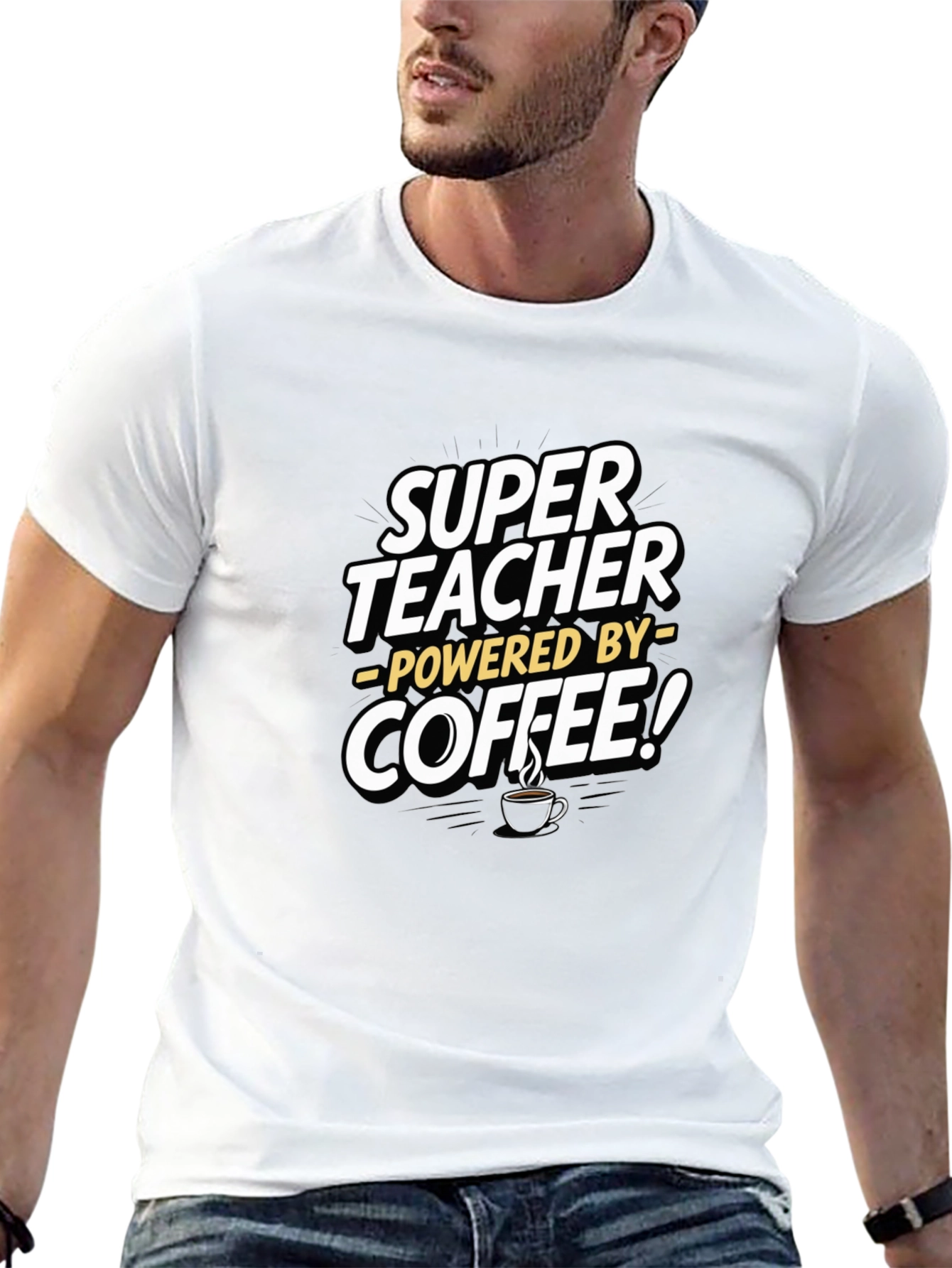 Super Teacher Coffee Powered T-Shirt