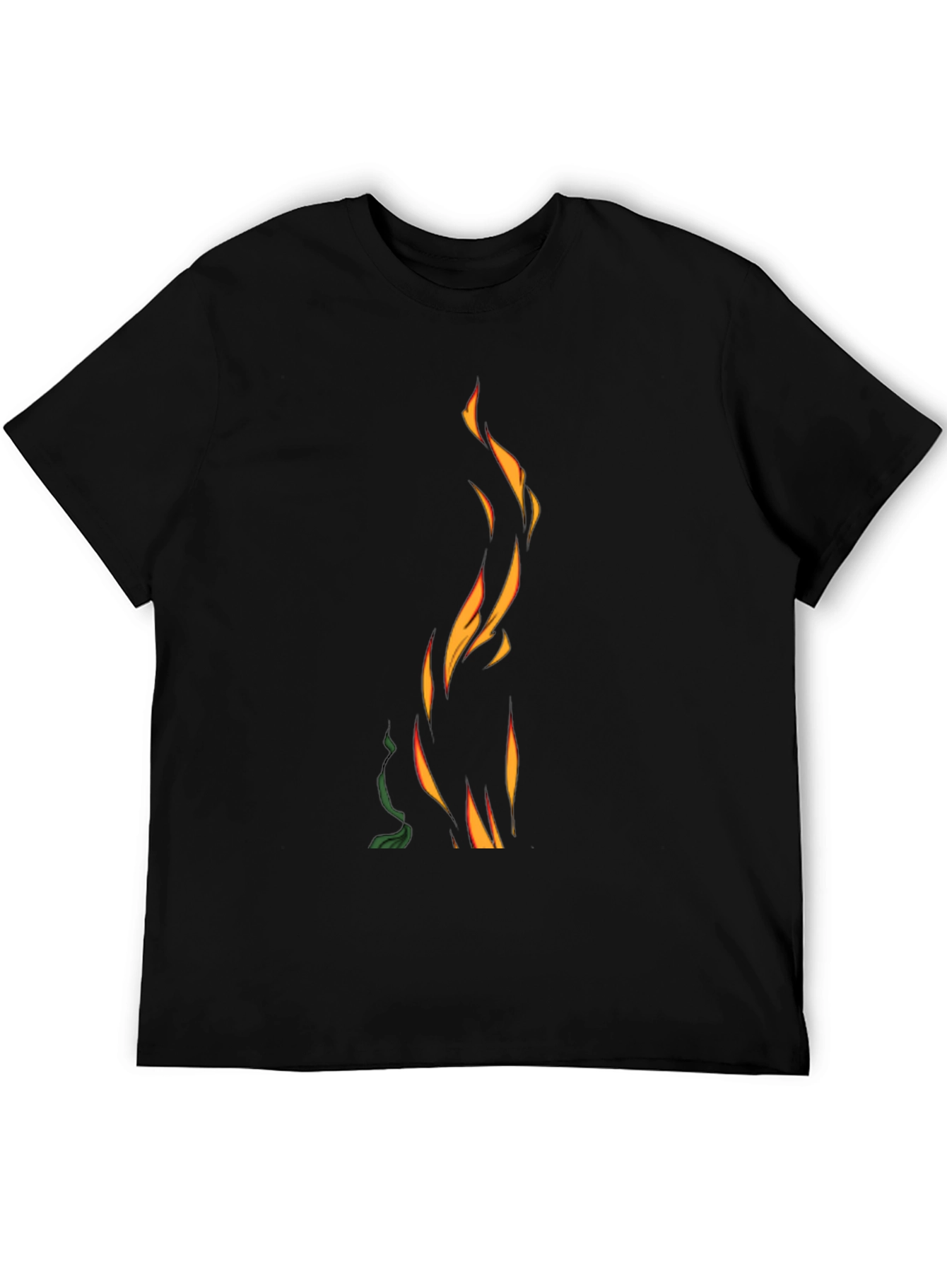 Flame Graphic Black T-Shirt