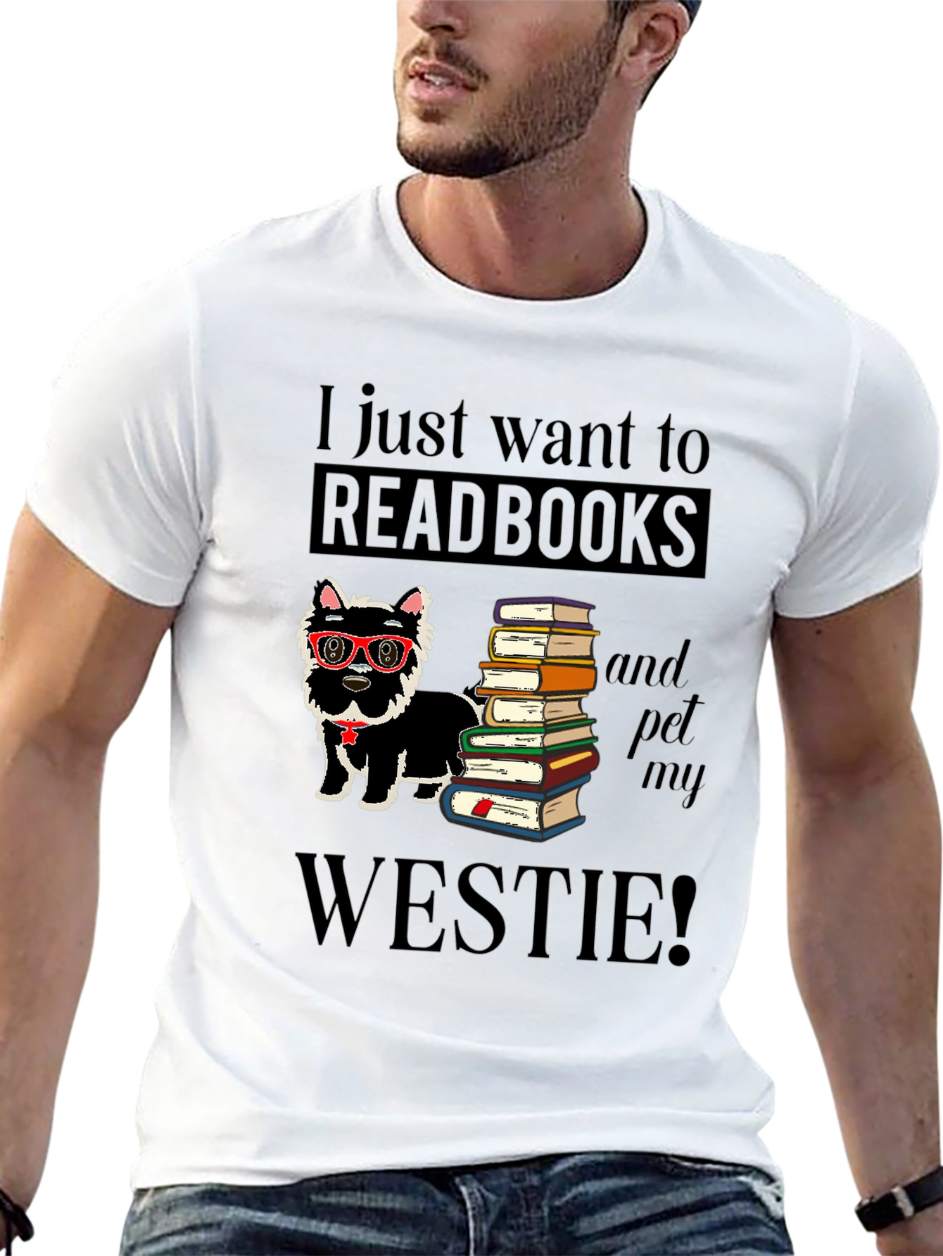 Read Books & Pet My Westie T-Shirt