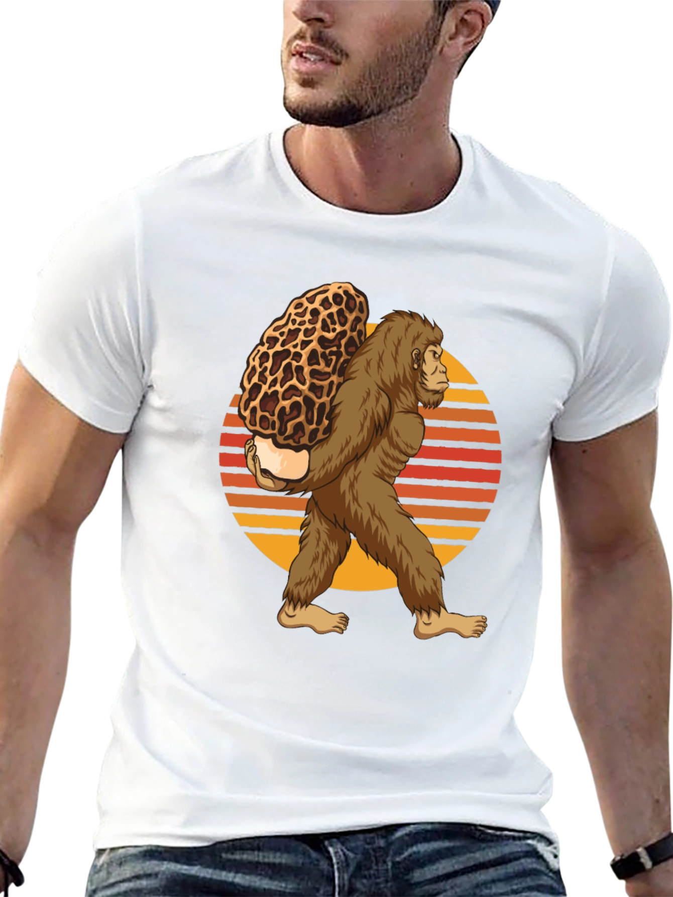 Bigfoot Morel Mushroom T-Shirt
