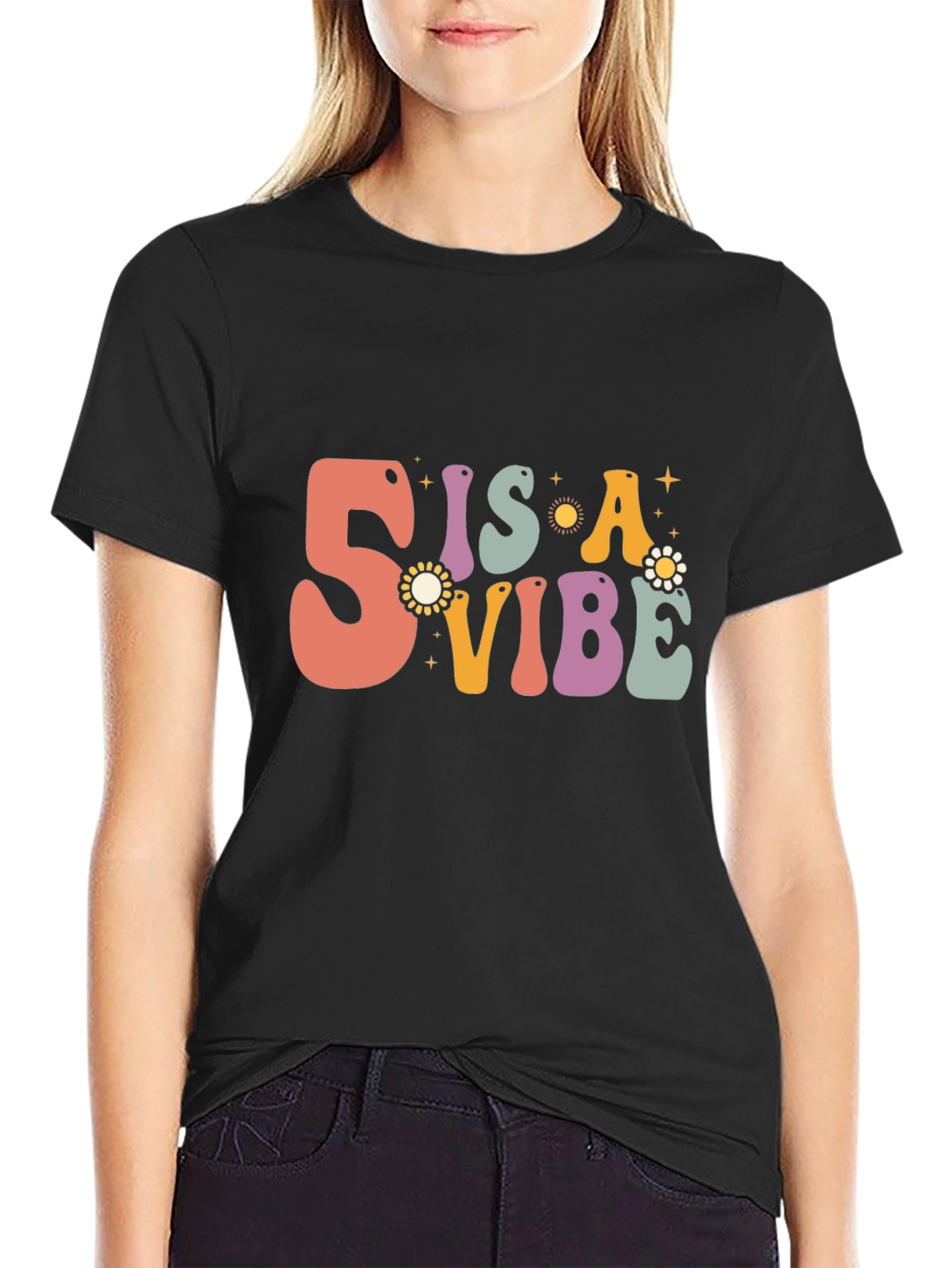 Retro 5 is a Vibe Graphic T-Shirt