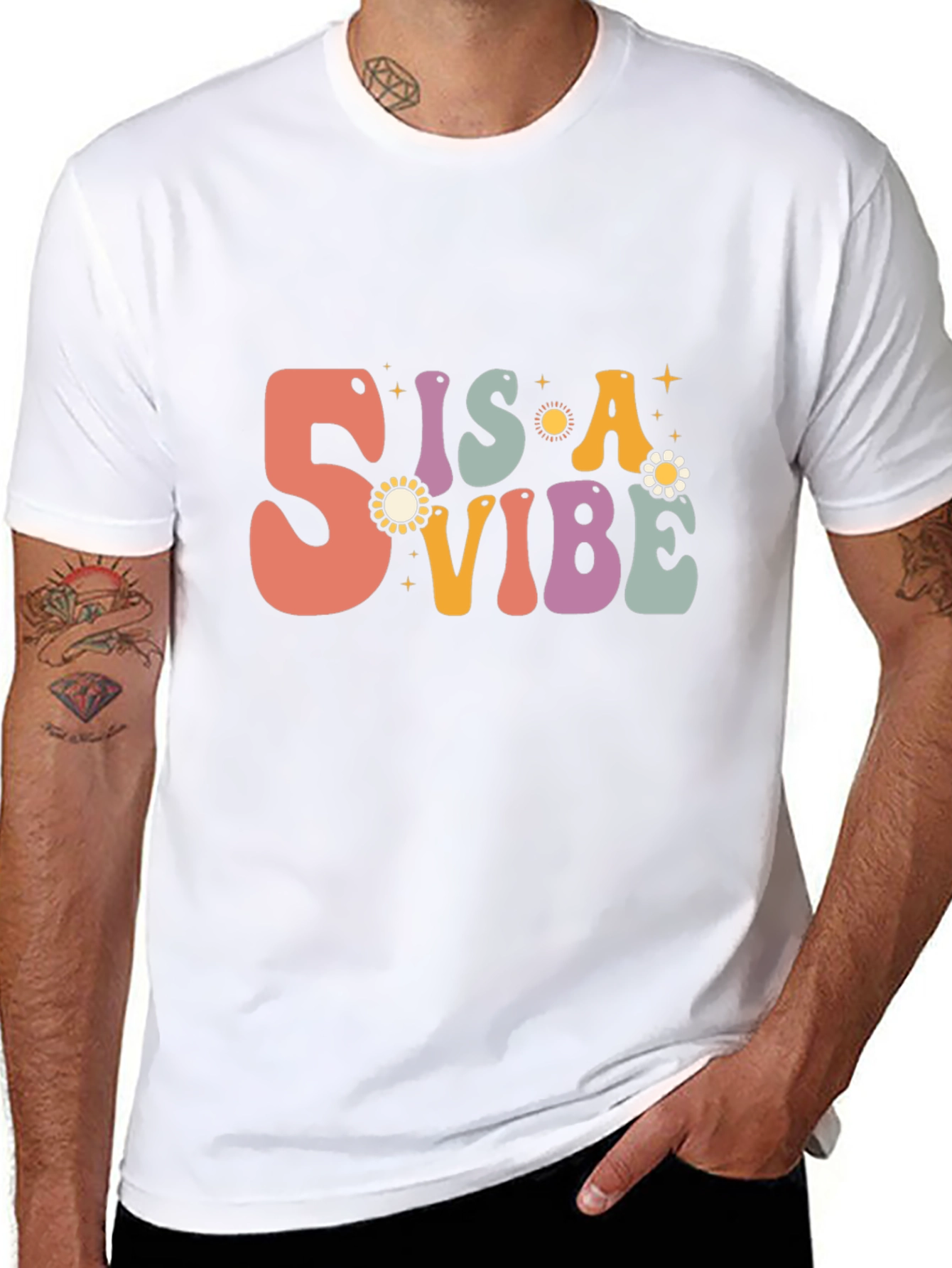 Retro 5 is a Vibe Graphic T-Shirt