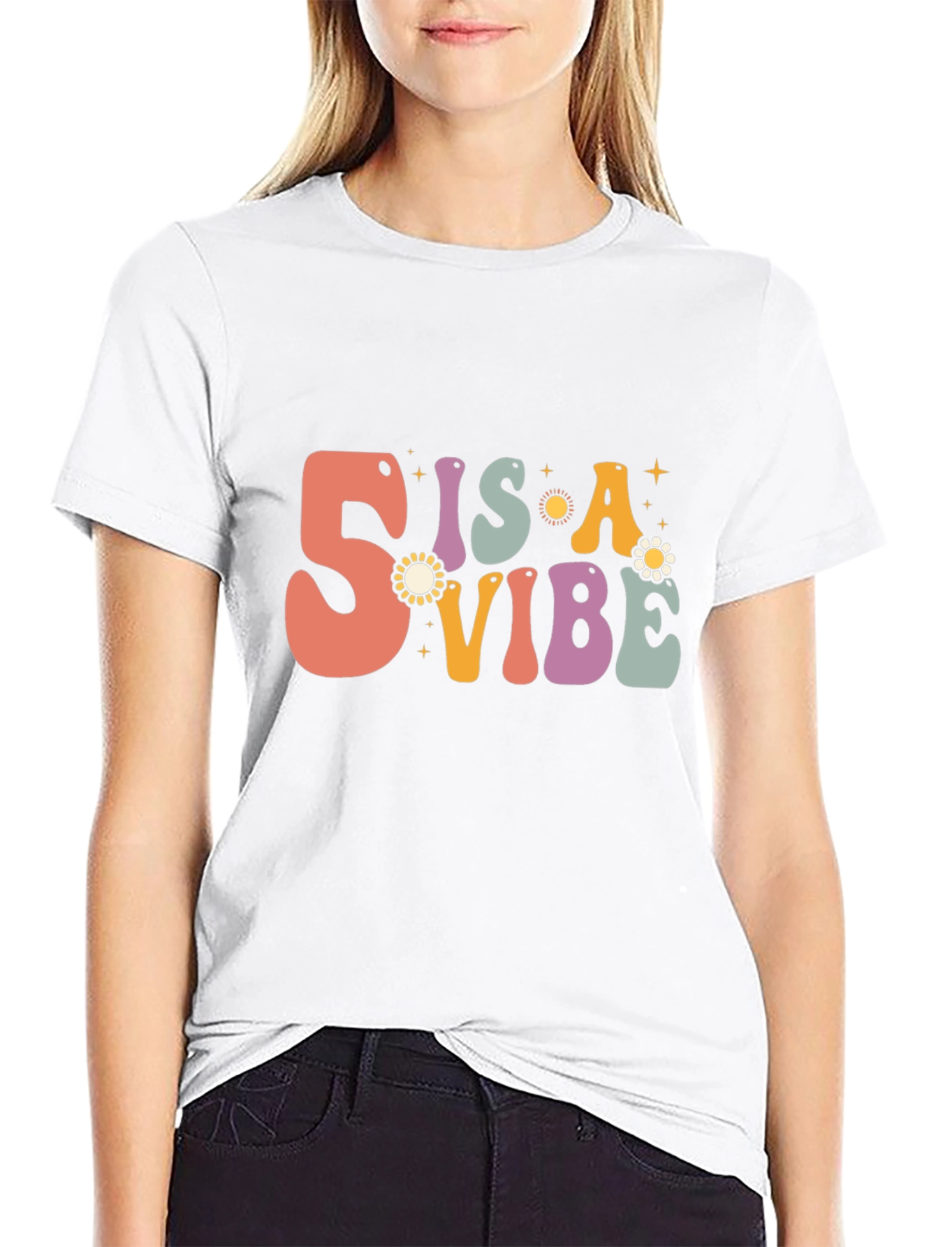 Retro 5 is a Vibe Graphic T-Shirt