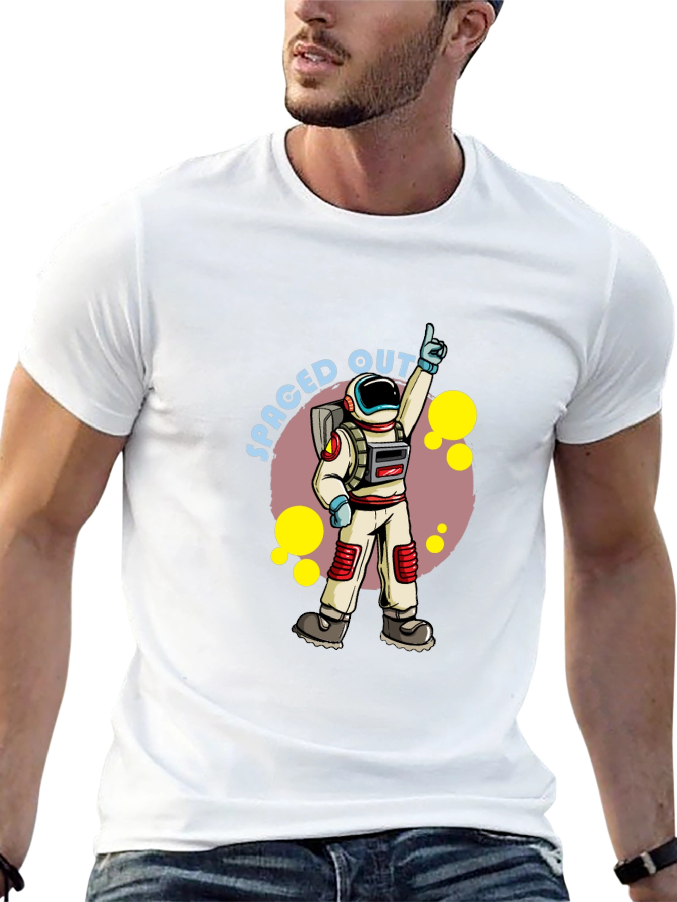 Spaced Out Astronaut Graphic Tee