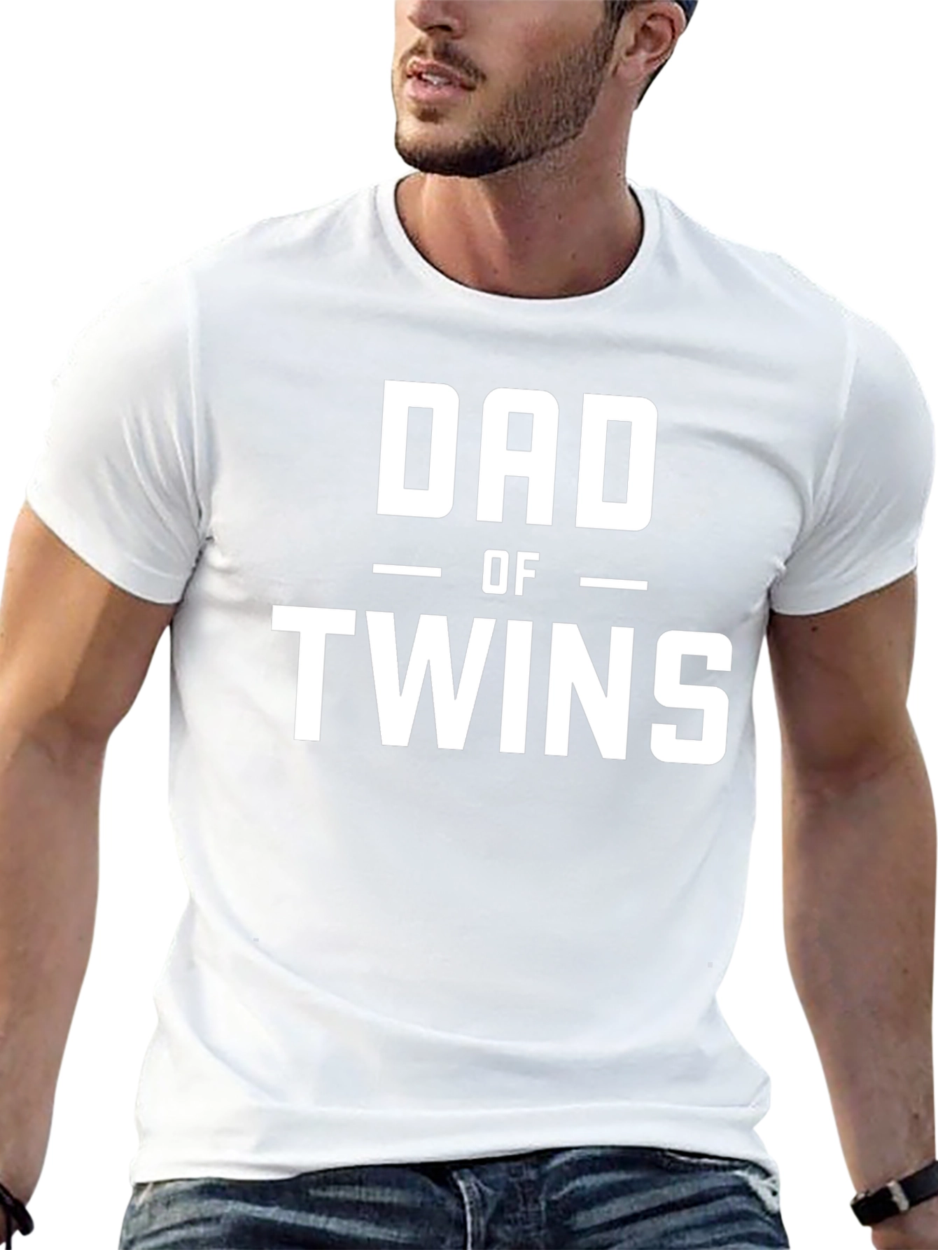 Dad of Twins Graphic T-Shirt