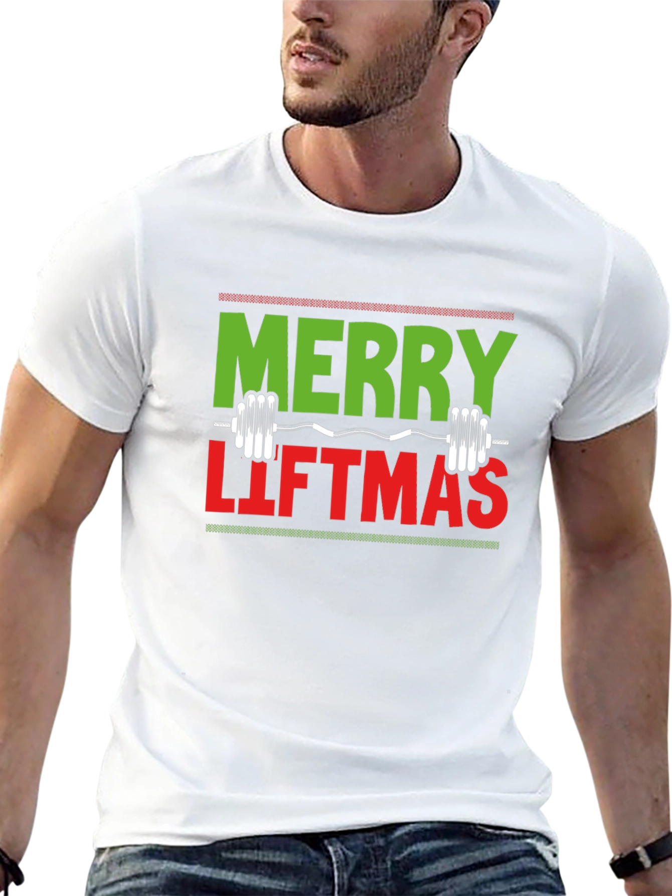 Merry Liftmas T-Shirt - Christmas Gym Tee