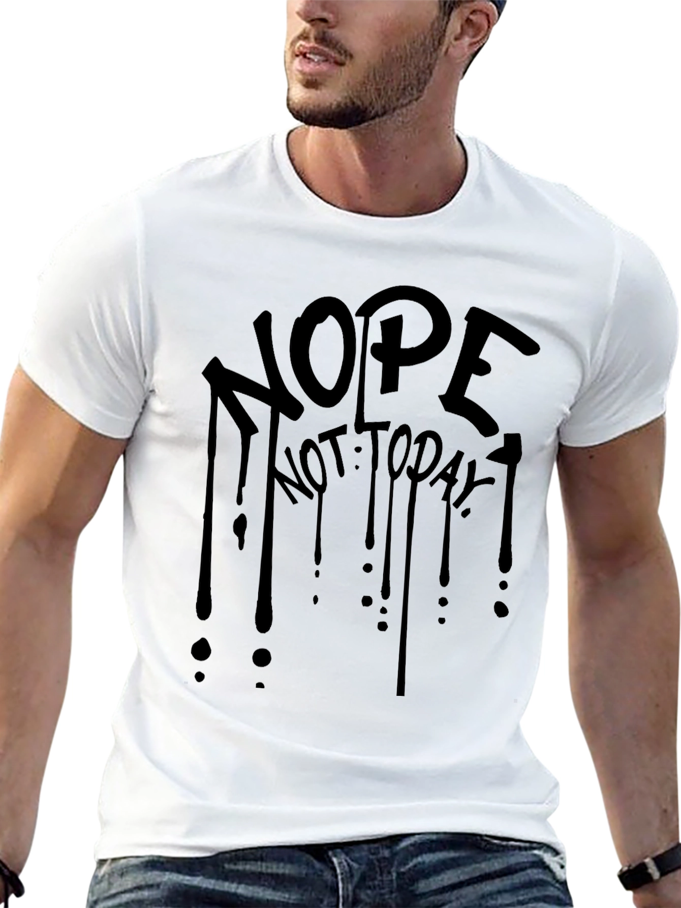 Nope Not Today Black Graphic Tee