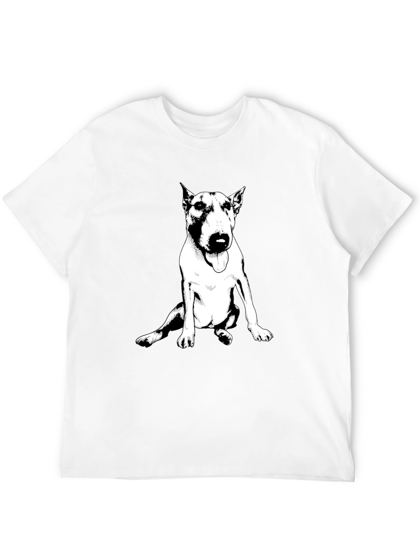 Cool Dog Graphic Tee - Black Cotton Shirt