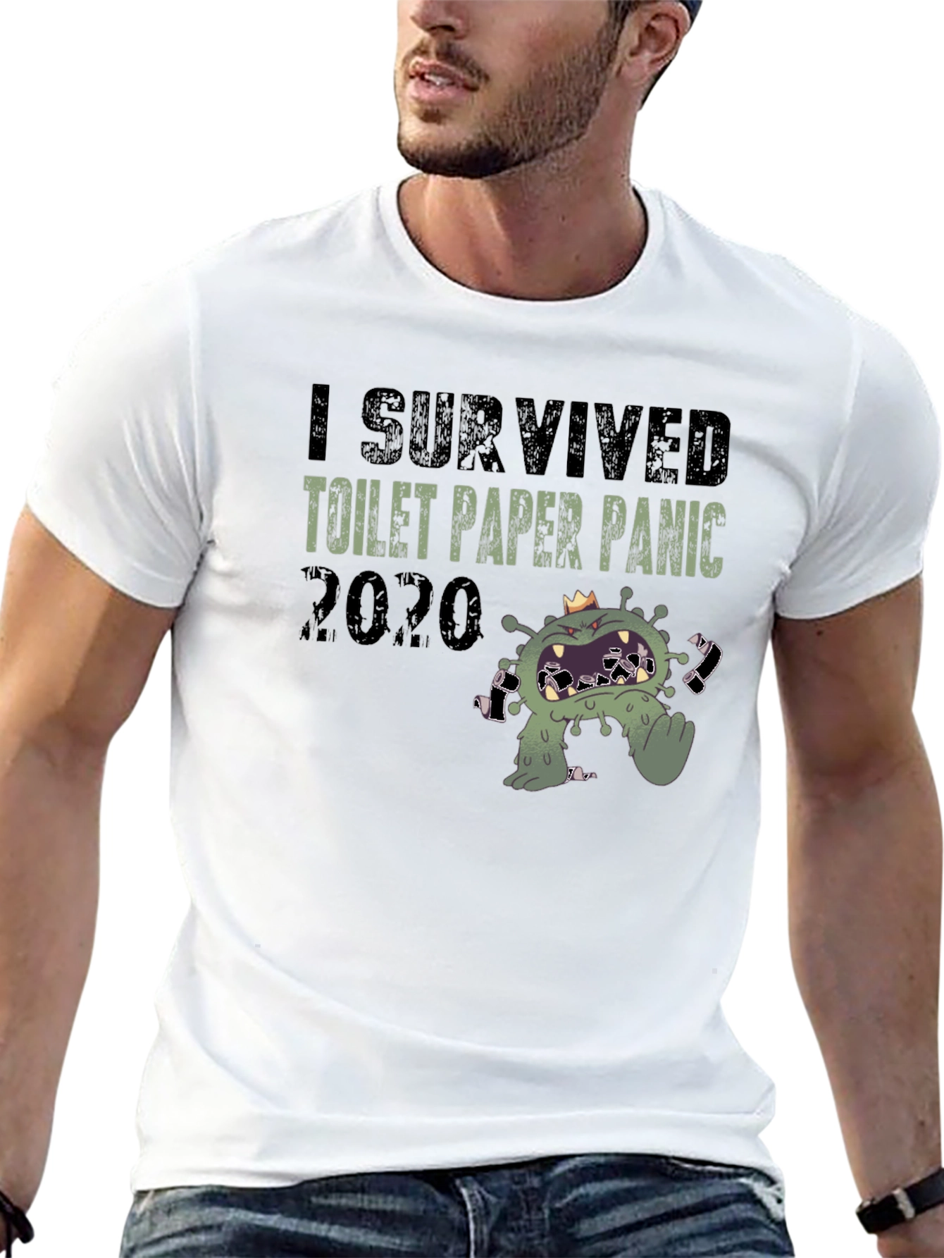 I Survived Toilet Paper Panic 2020 Novelty T-Shirt