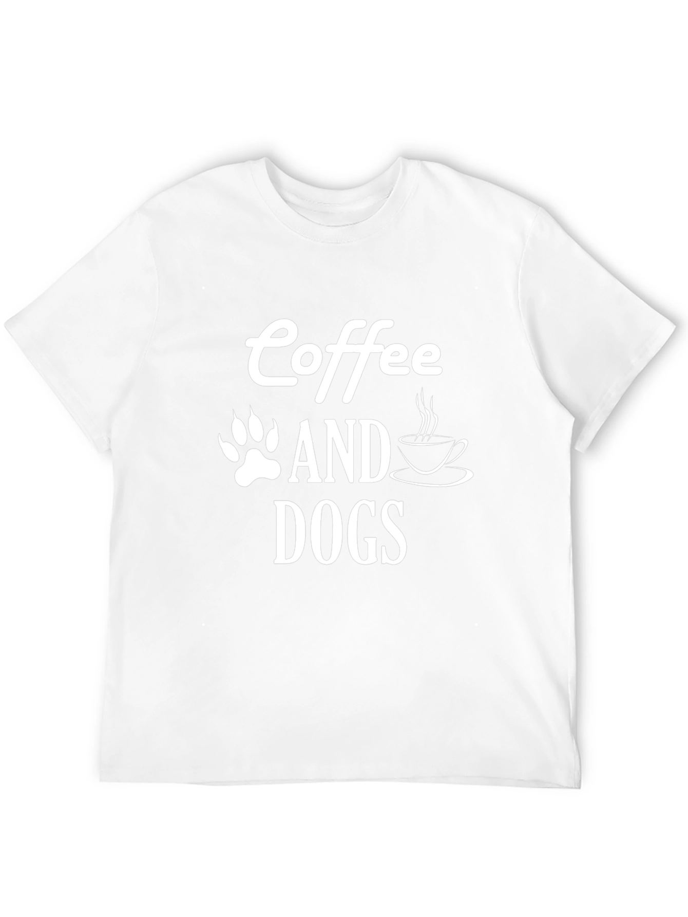 Coffee and Dogs T-Shirt - Unisex Black Tee