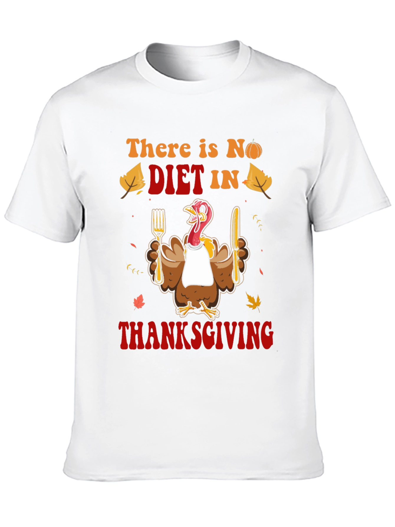 Thanksgiving Diet Funny Graphic Tee