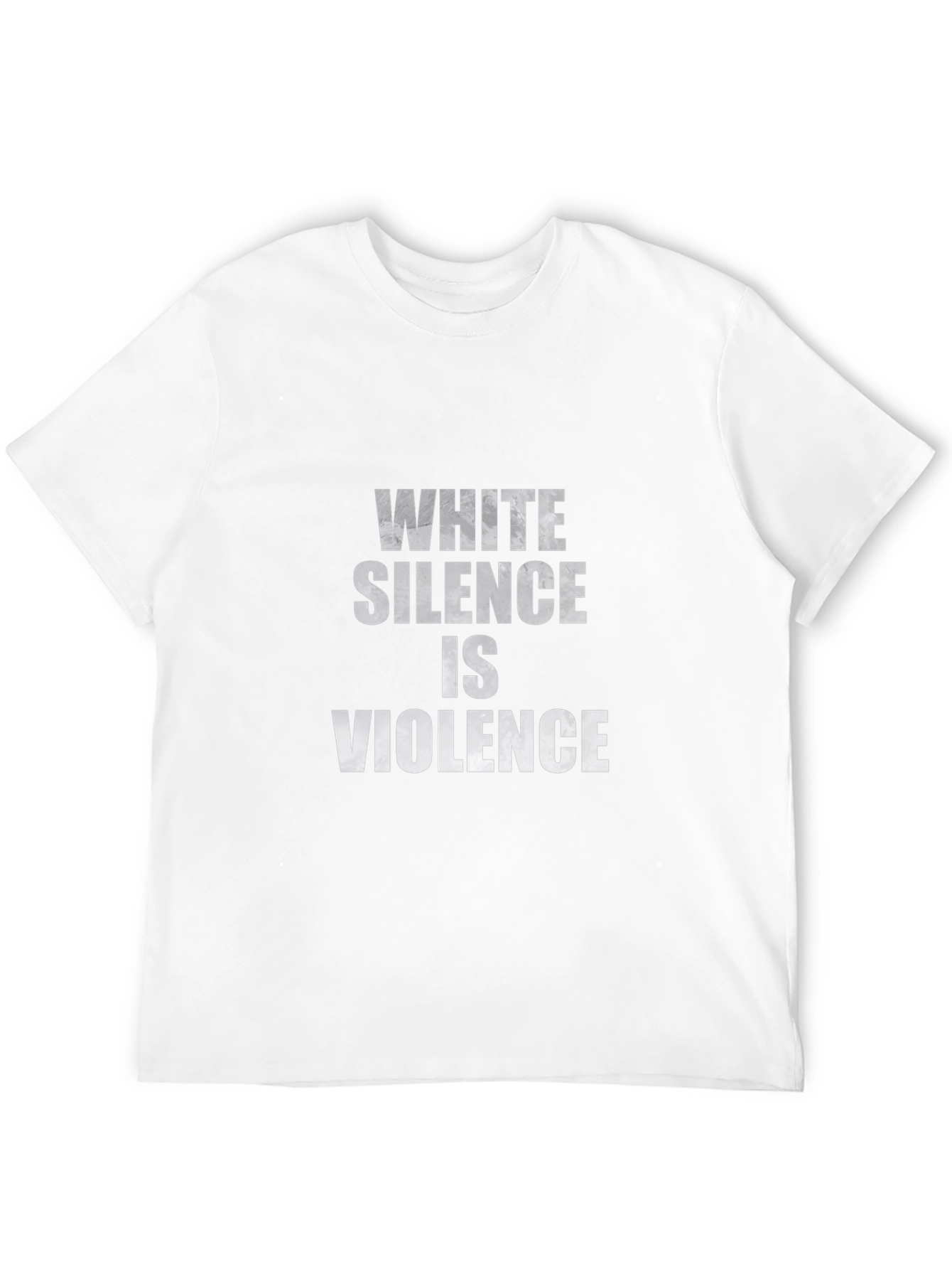 White Silence Is Violence Black T-Shirt