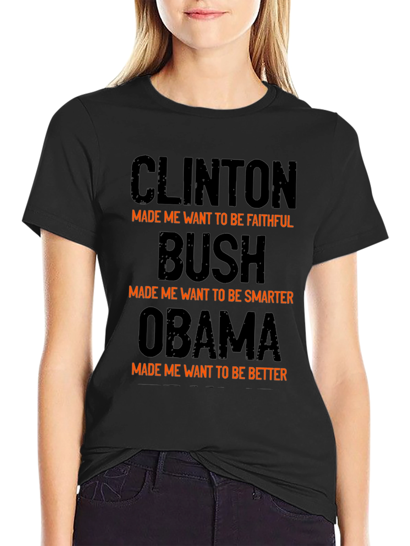Political Humor T-Shirt: Clinton Bush Obama