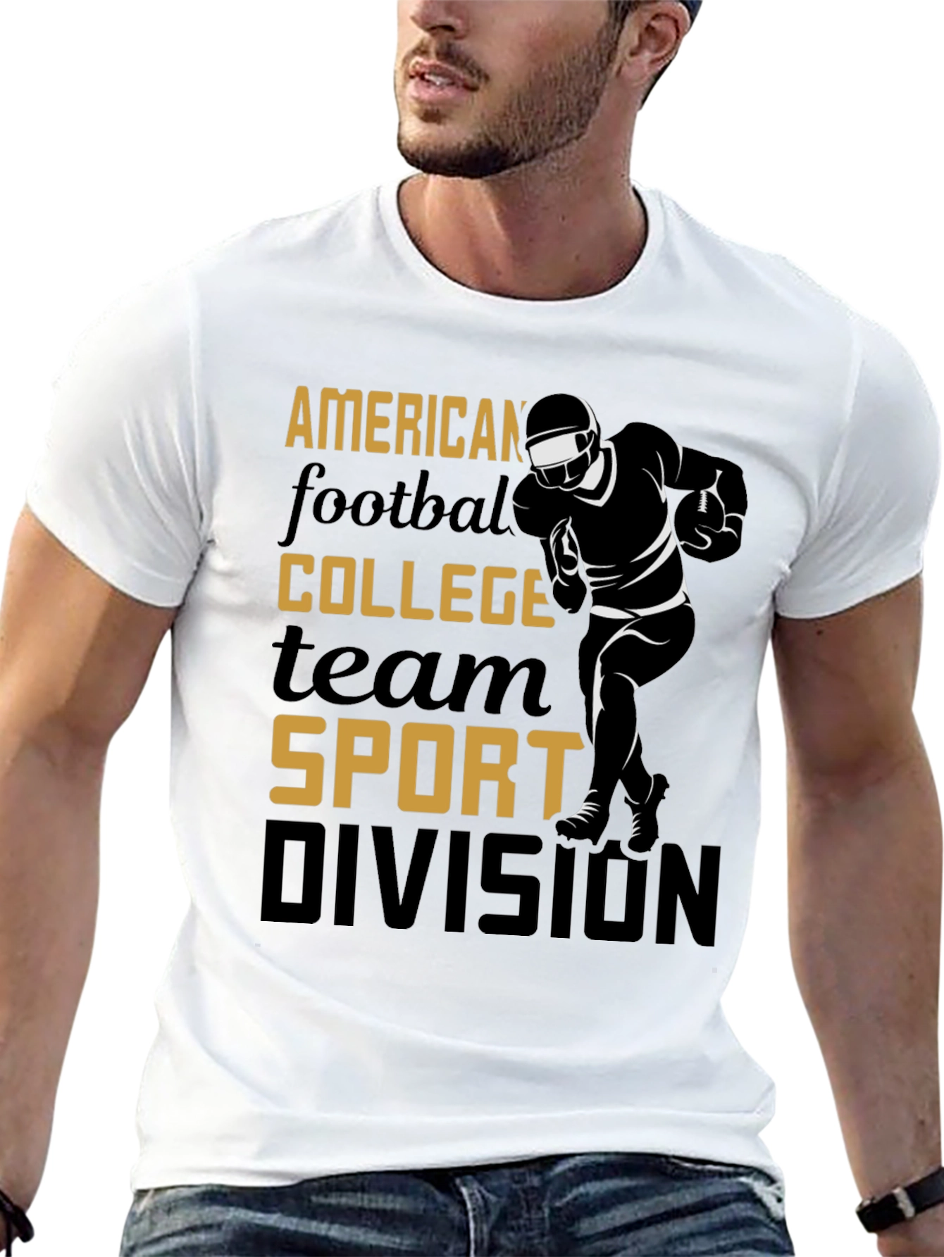 American Football College Sport Division T-Shirt