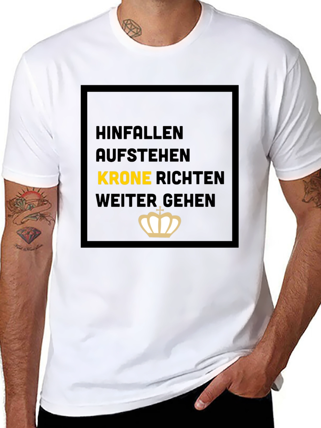 Hinfallen Aufstehen Black T-Shirt