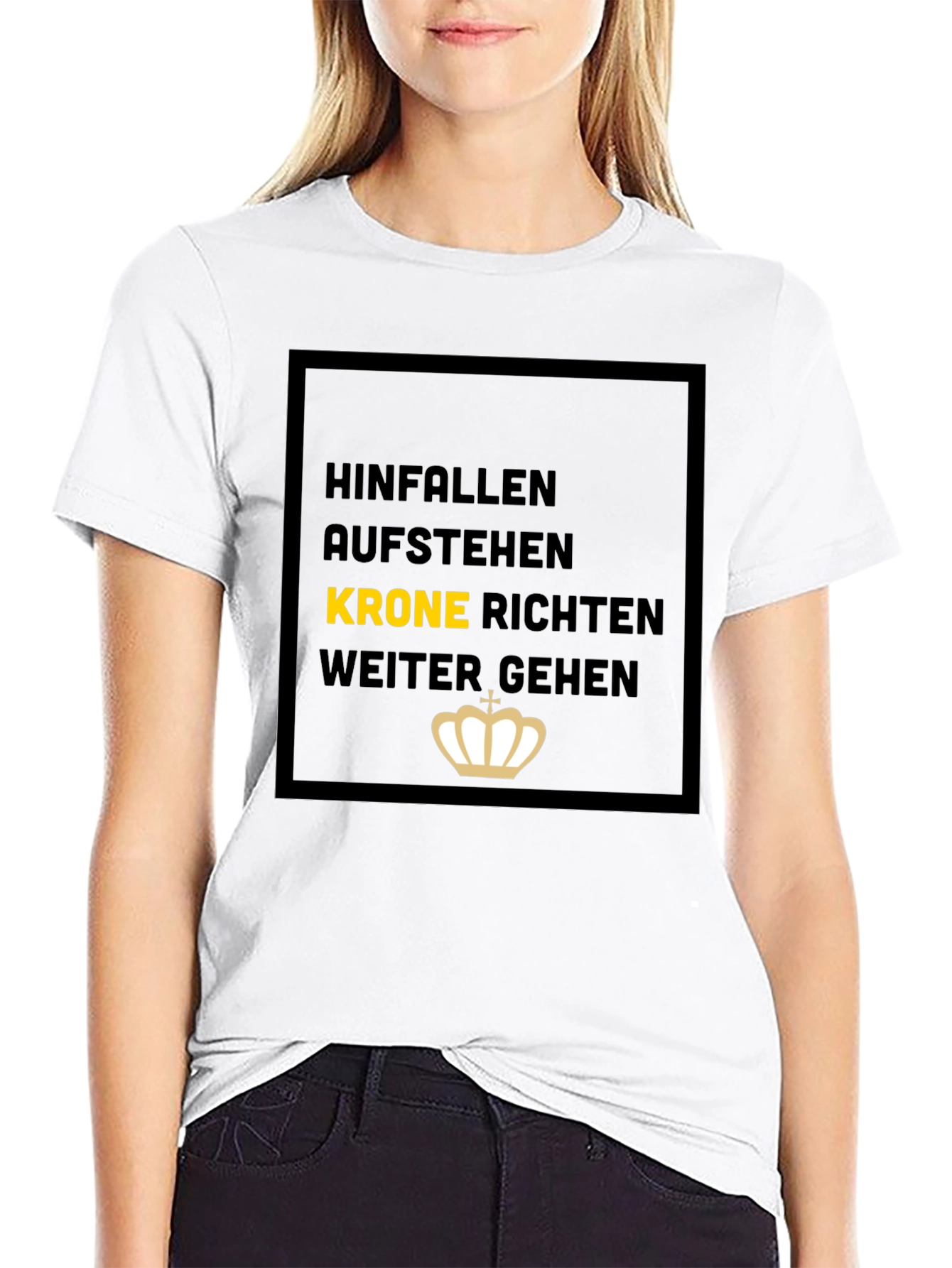 Hinfallen Aufstehen Black T-Shirt