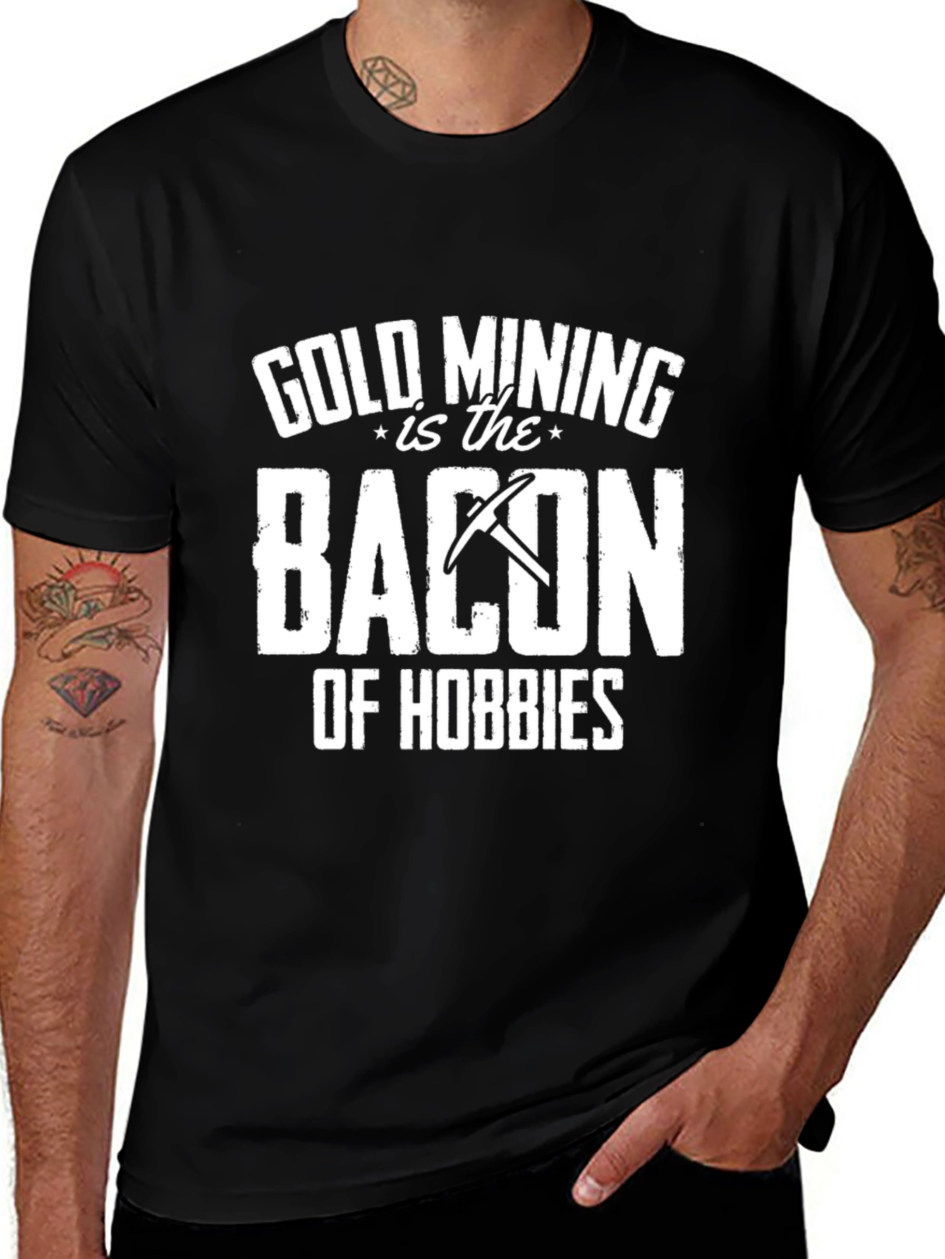 Gold Mining is Bacon T-Shirt - Hobbyist Apparel