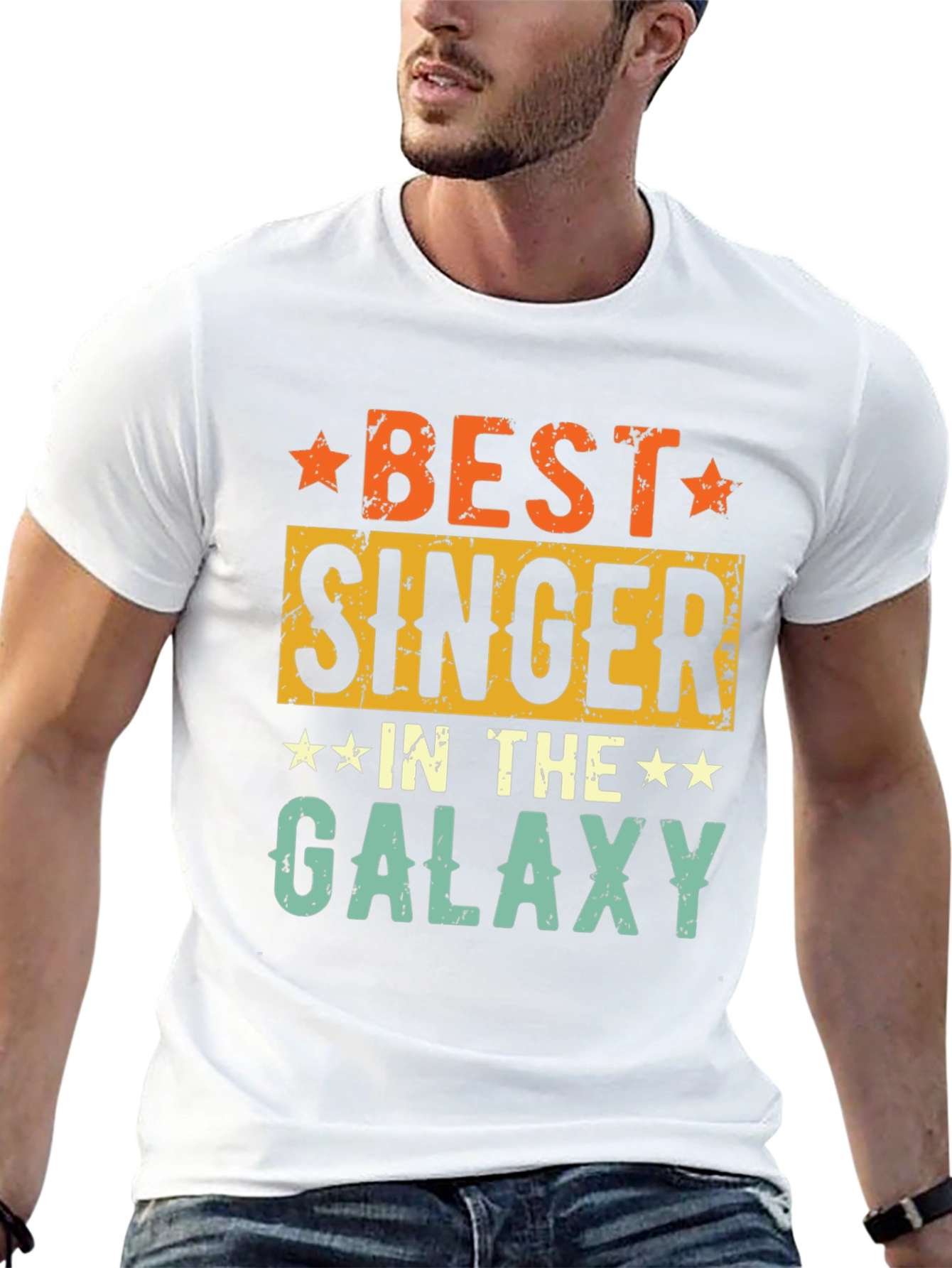 Best Singer in the Galaxy T-Shirt - Retro Design