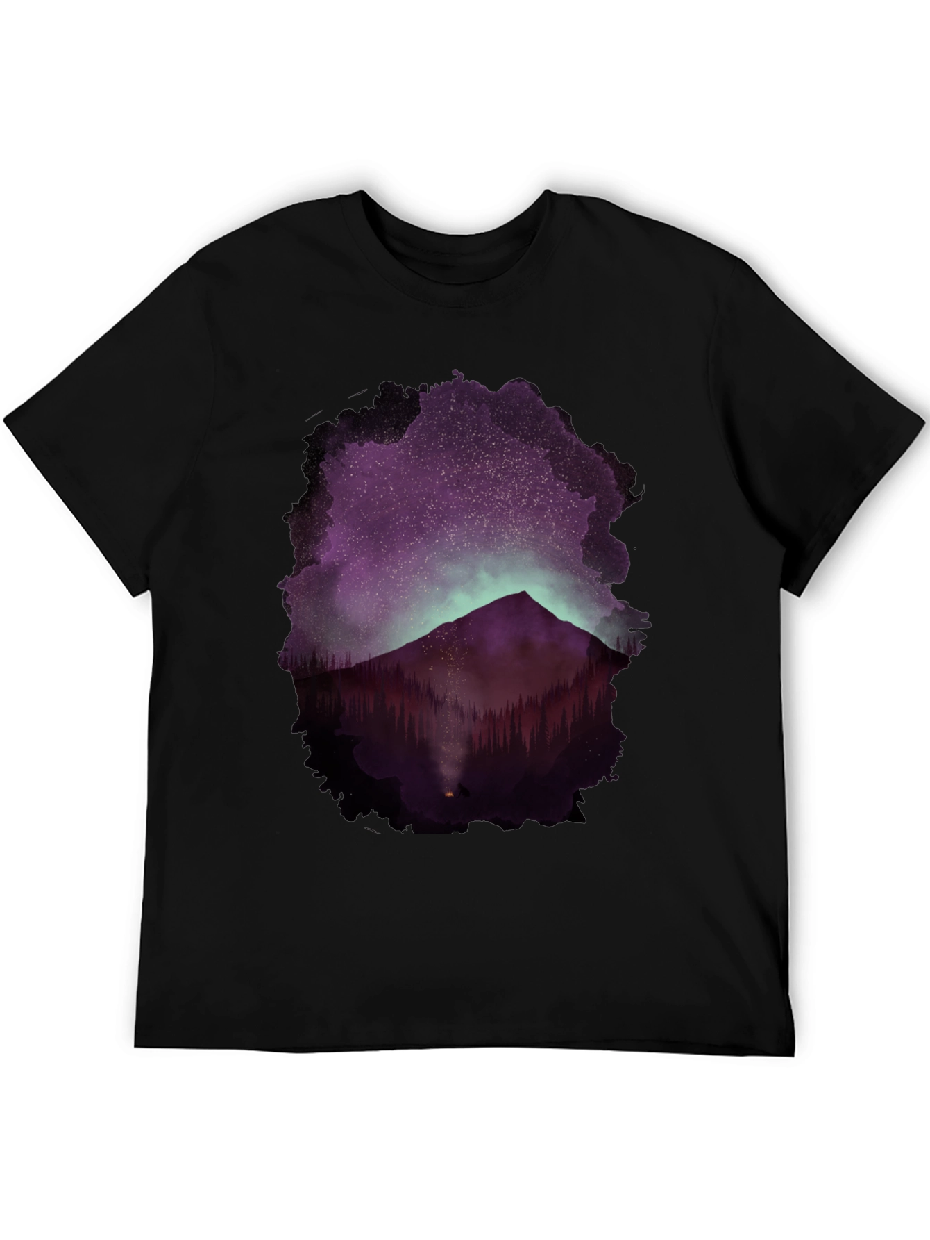 Mountain Night Sky Graphic Tee