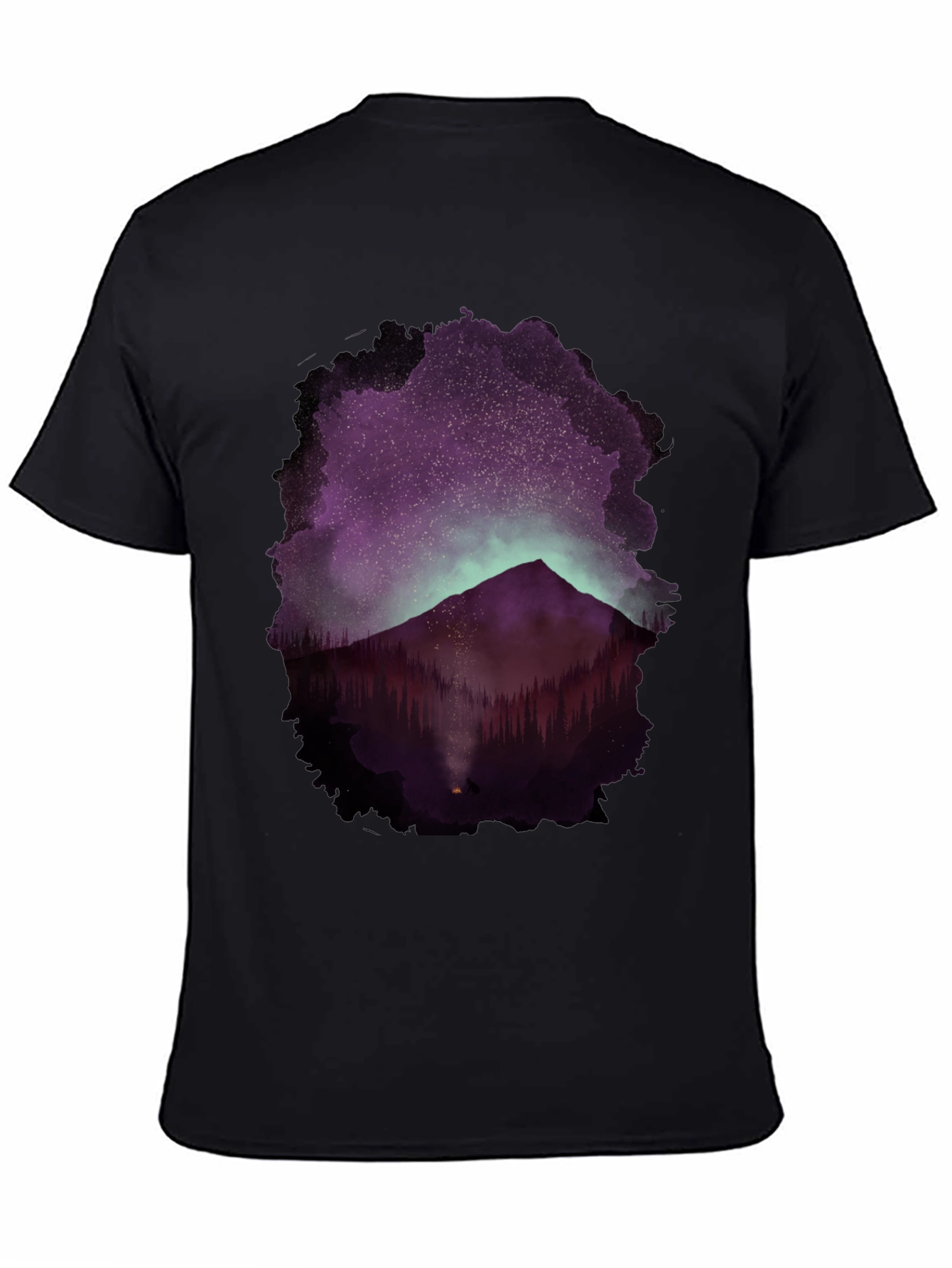 Mountain Night Sky Graphic Tee