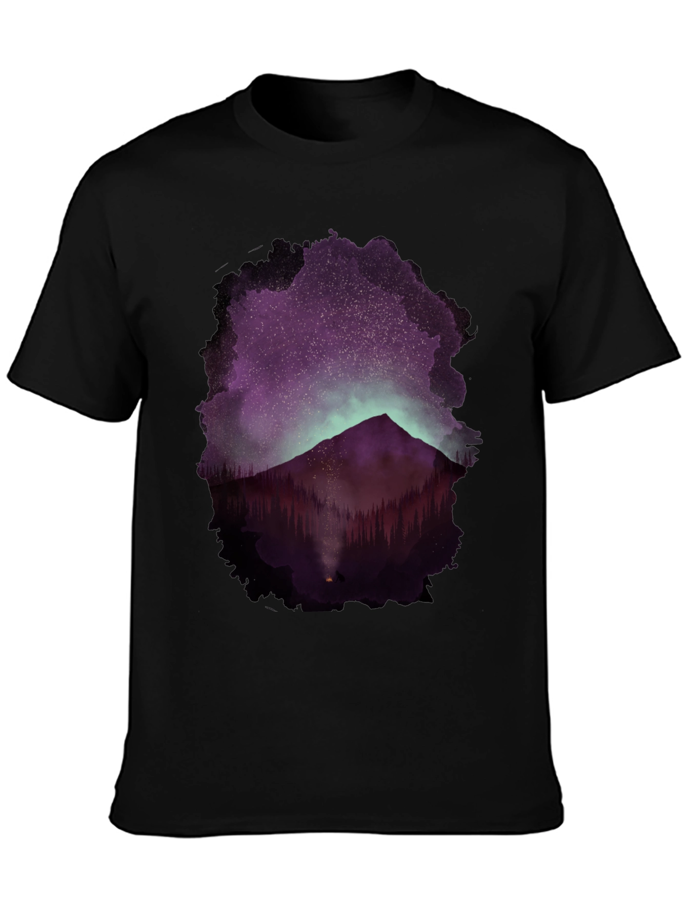 Mountain Night Sky Graphic Tee