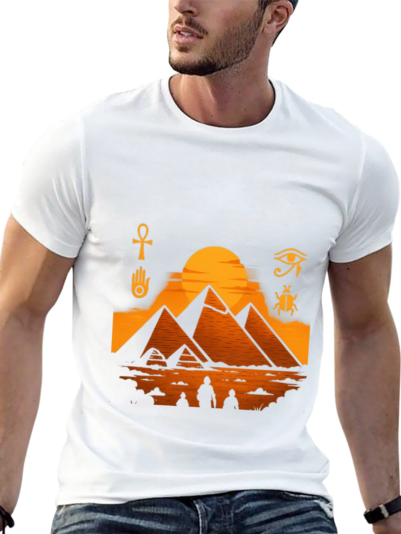 Egyptian Pyramids Graphic T-Shirt